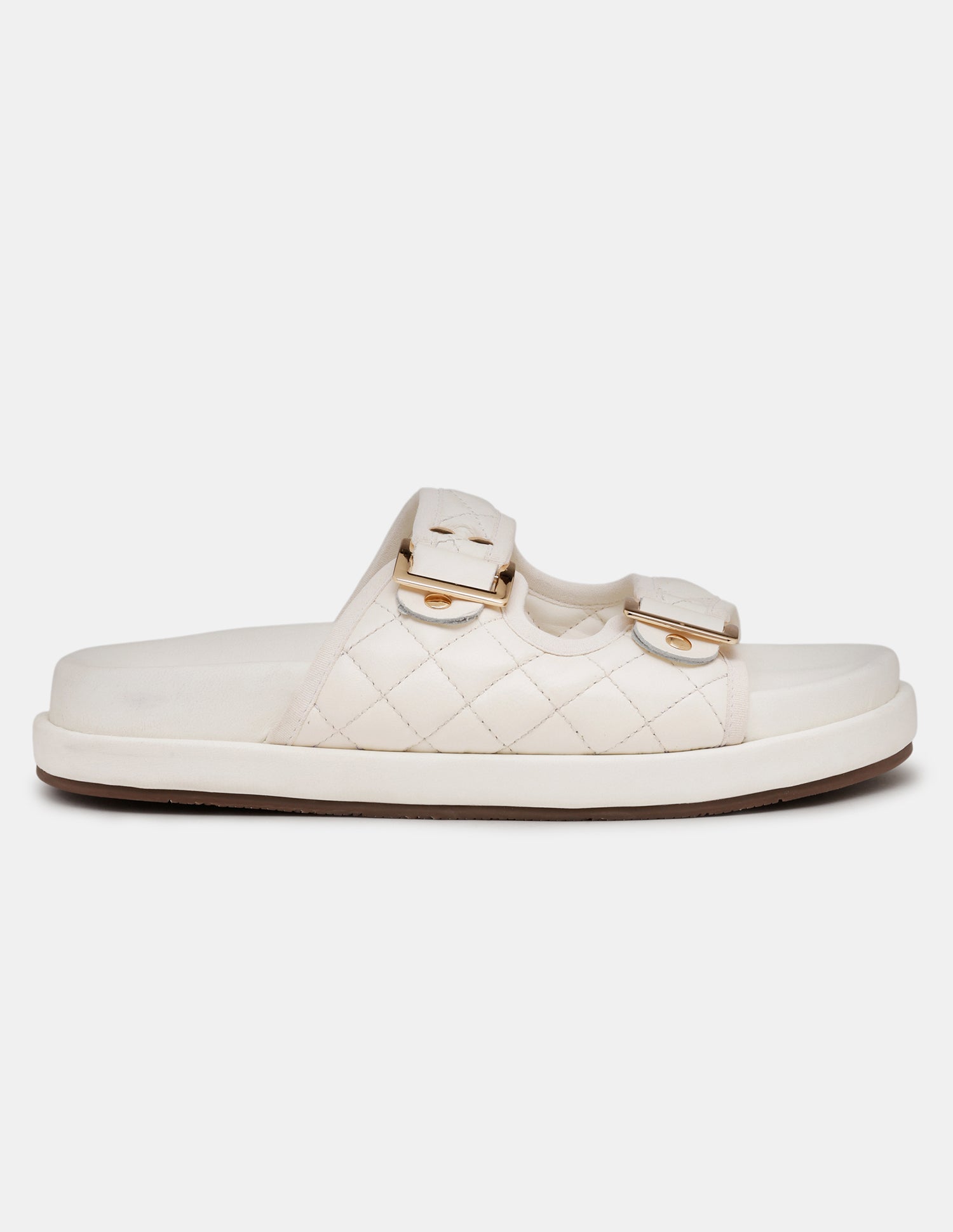 Women Open Toe Eun-Mi Buckle Sandals Off White - U.S. POLO ASSN. | Large