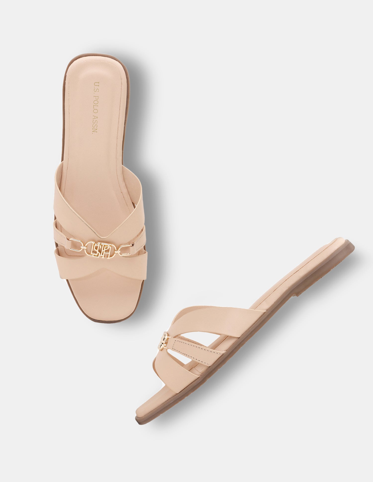 Women Harin Logo Accent Vamp Strap Sandals