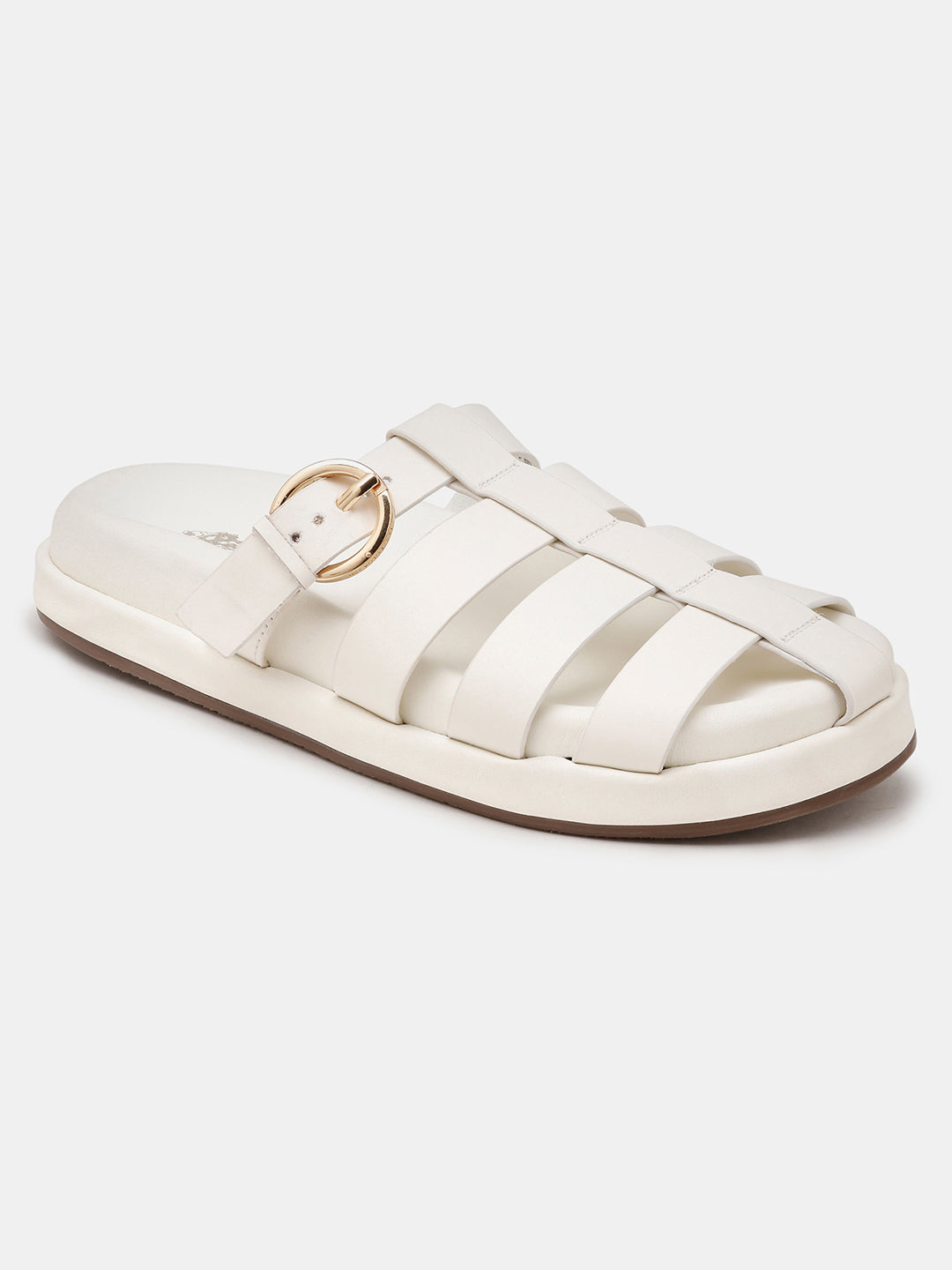 Women Minseo Multi Strap Sandals Off White - U.S. POLO ASSN. | Large