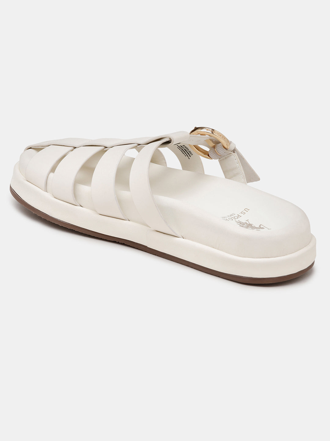 Women Minseo Multi Strap Sandals Off White - U.S. POLO ASSN. | Large