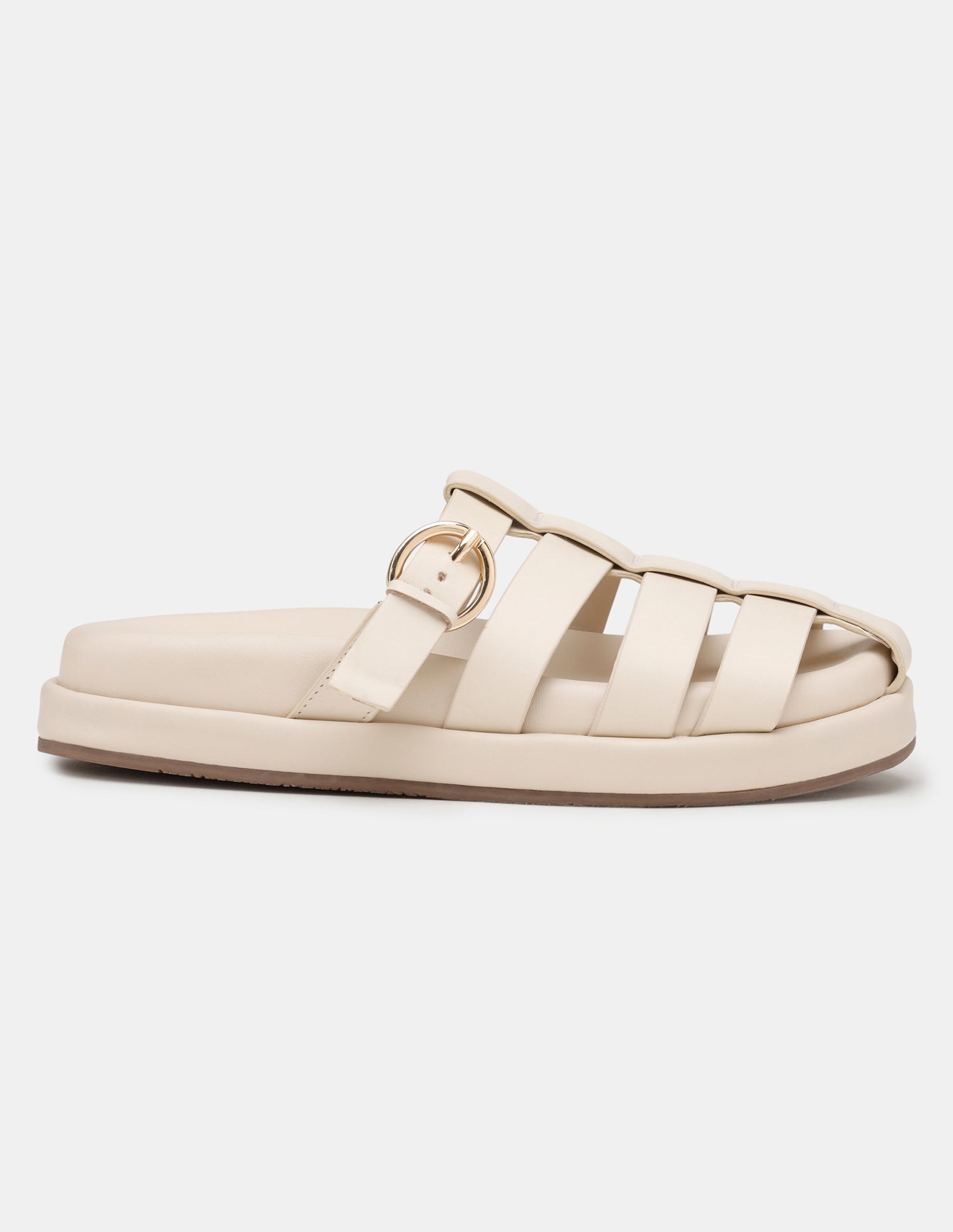 Women Minseo Multi Strap Buckle Sandals Beige - U.S. POLO ASSN. | Large