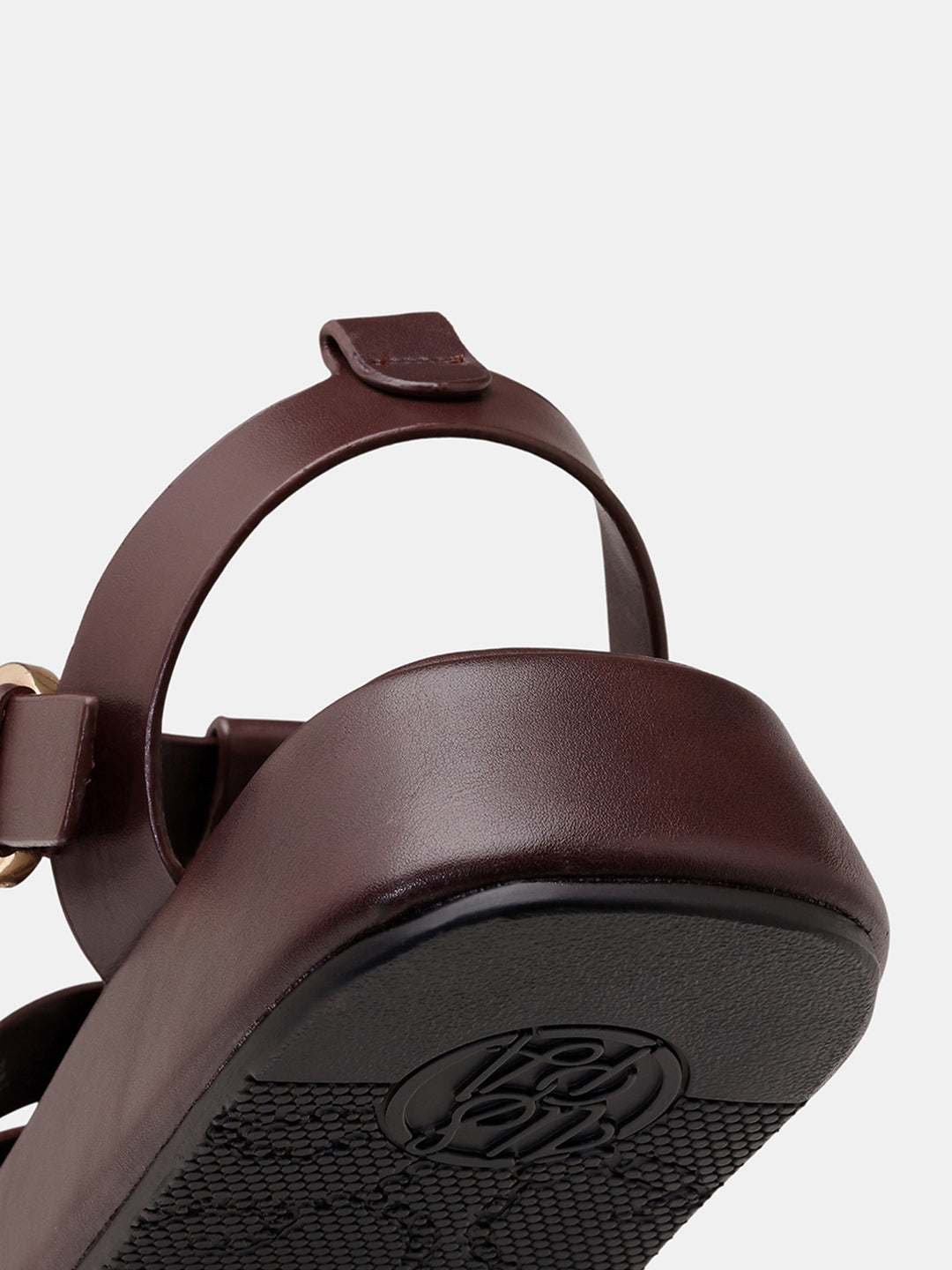 Women Multi Strap Nara Buckle Sandals Dark Brown - U.S. POLO ASSN. | Large