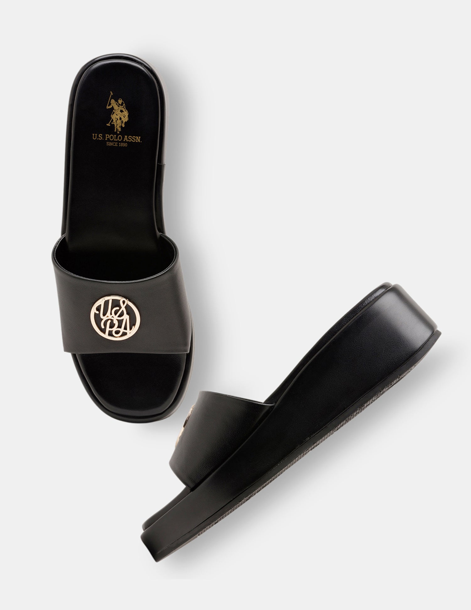 Women Broad Strap Nuri Platform Heels