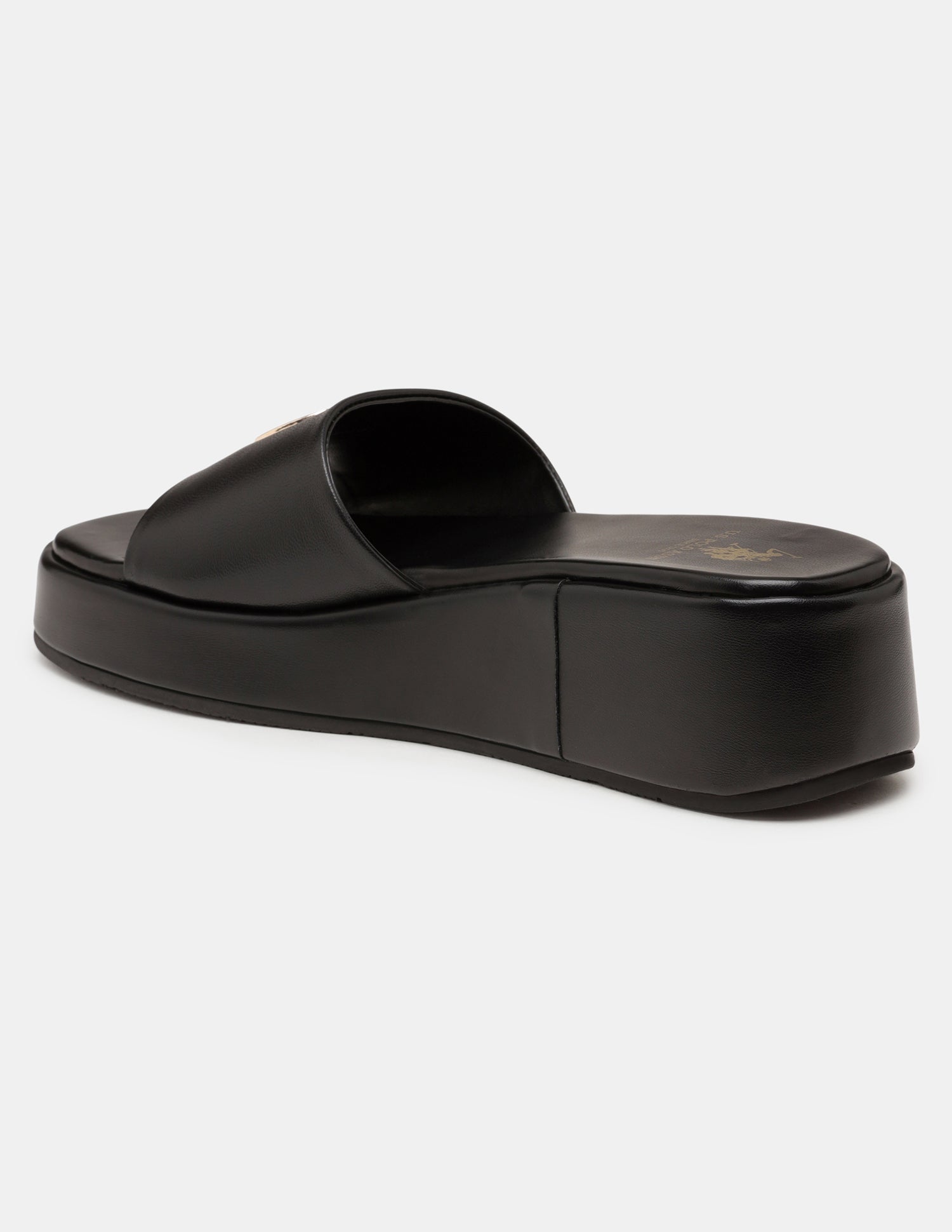 Women Broad Strap Nuri Platform Heels Black - U.S. POLO ASSN. | Large