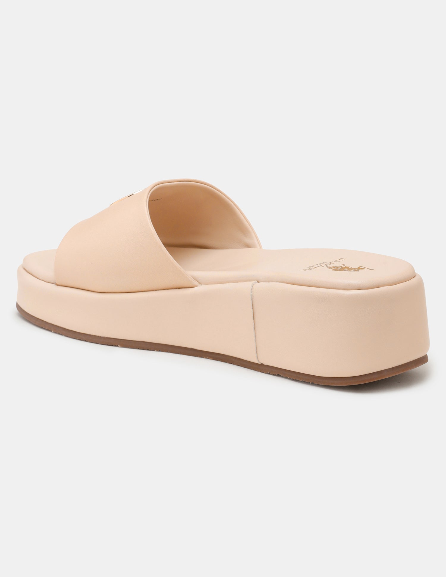 Women Broad Strap Nuri Platform Heels Nude - U.S. POLO ASSN. | Large
