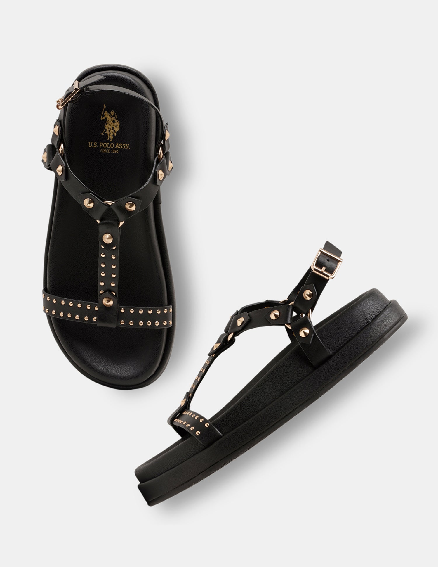 Women Soomin Studded Ankle Strap Sandals