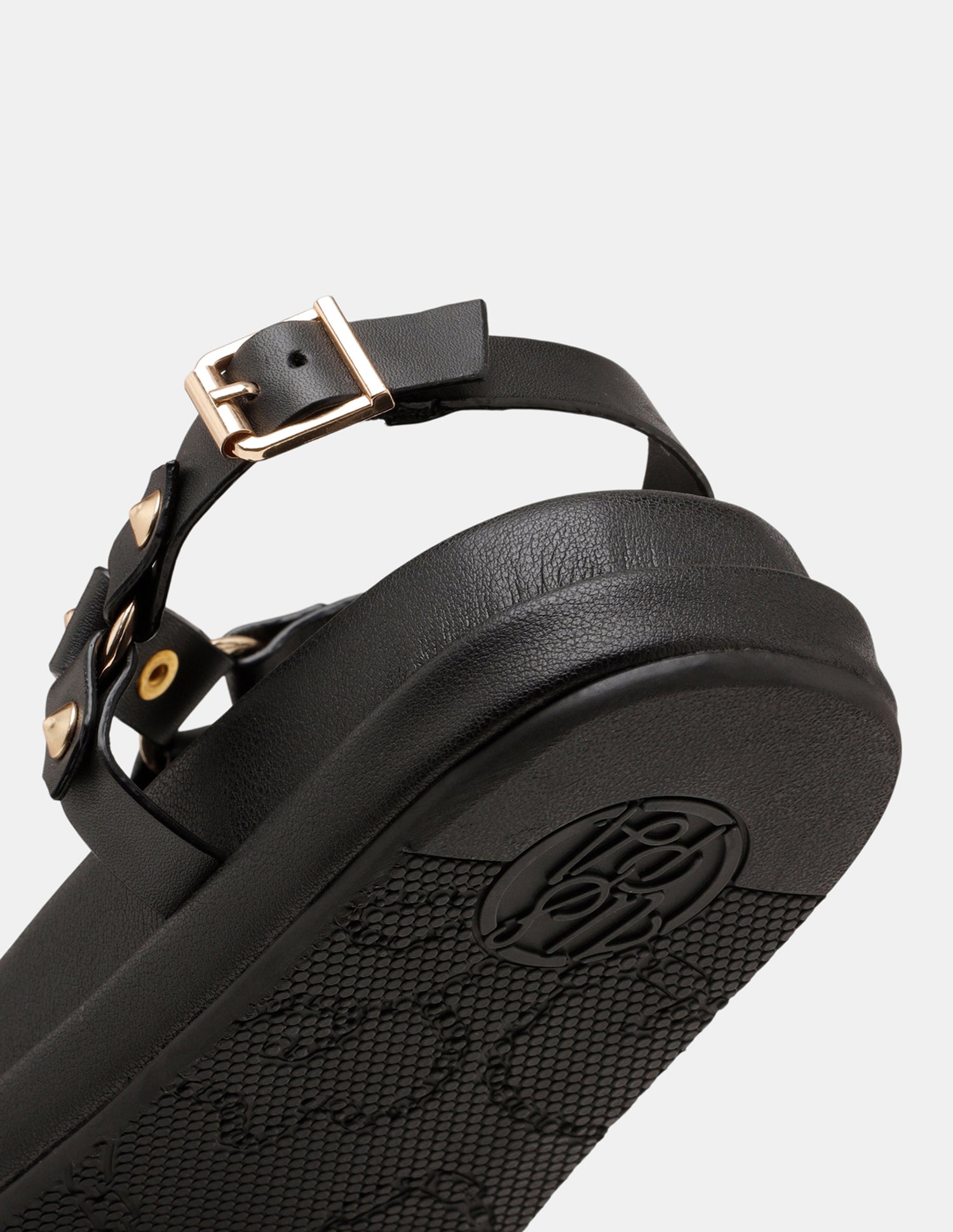 Women Soomin Studded Ankle Strap Sandals Black - U.S. POLO ASSN. | Large