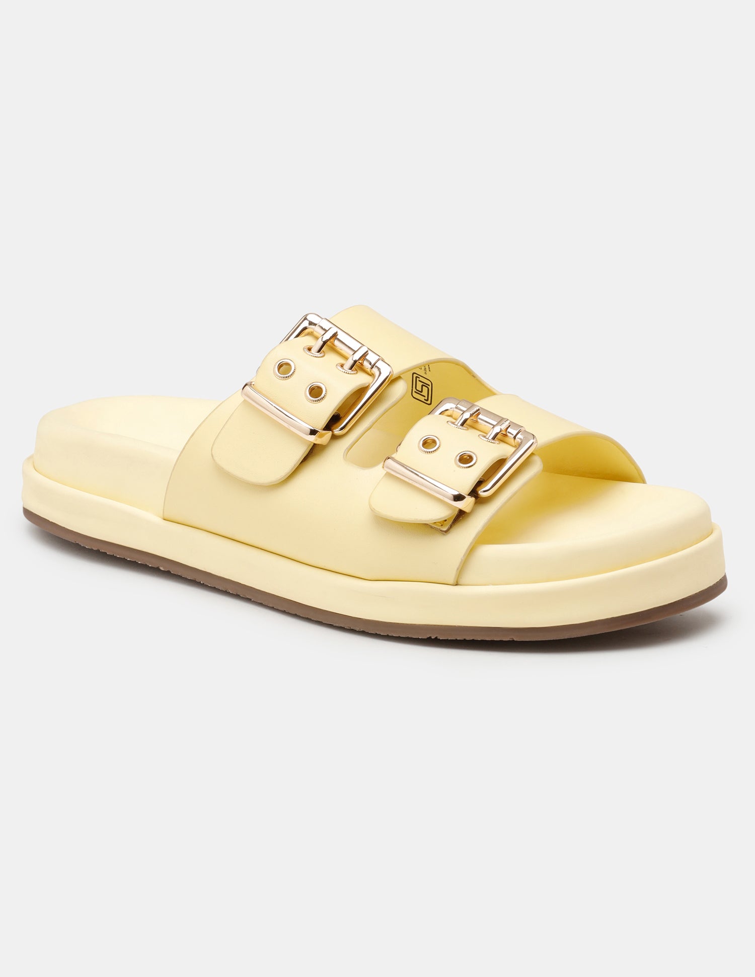 Women Yoomi Open Toe Buckle Sandals Light Yellow - U.S. POLO ASSN. | Large