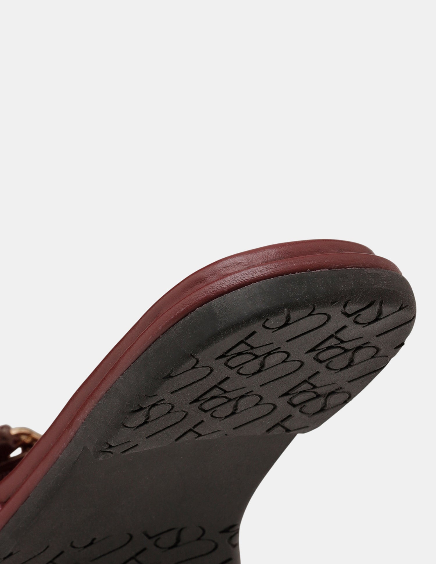 Women Braided Cross Strap Yuna Sandals Burgundy - U.S. POLO ASSN. | Large