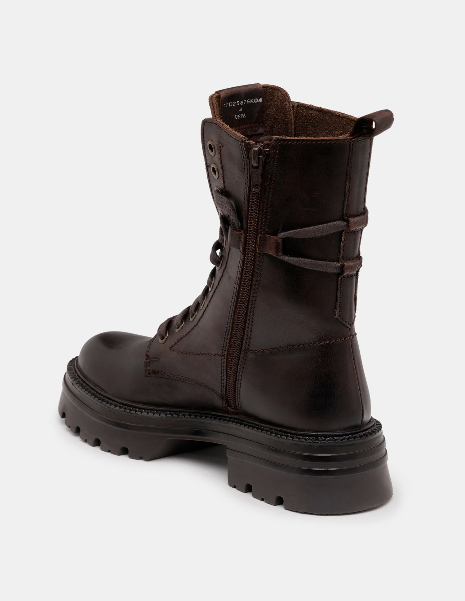 Women Virelle Leather Lace Ups Boots Brown - U.S. POLO ASSN. | Large