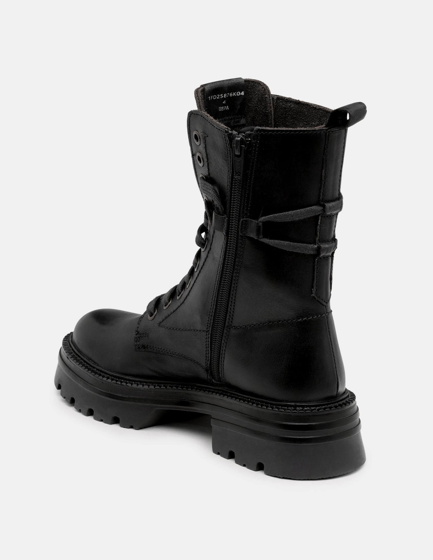 Women Virelle Leather Lace Ups Boots Black - U.S. POLO ASSN. | Large