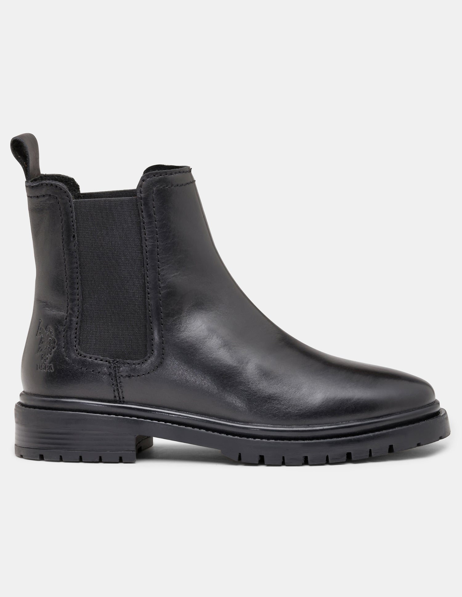 Women Avarin Leather Chelsea Boots Black - U.S. POLO ASSN. | Large