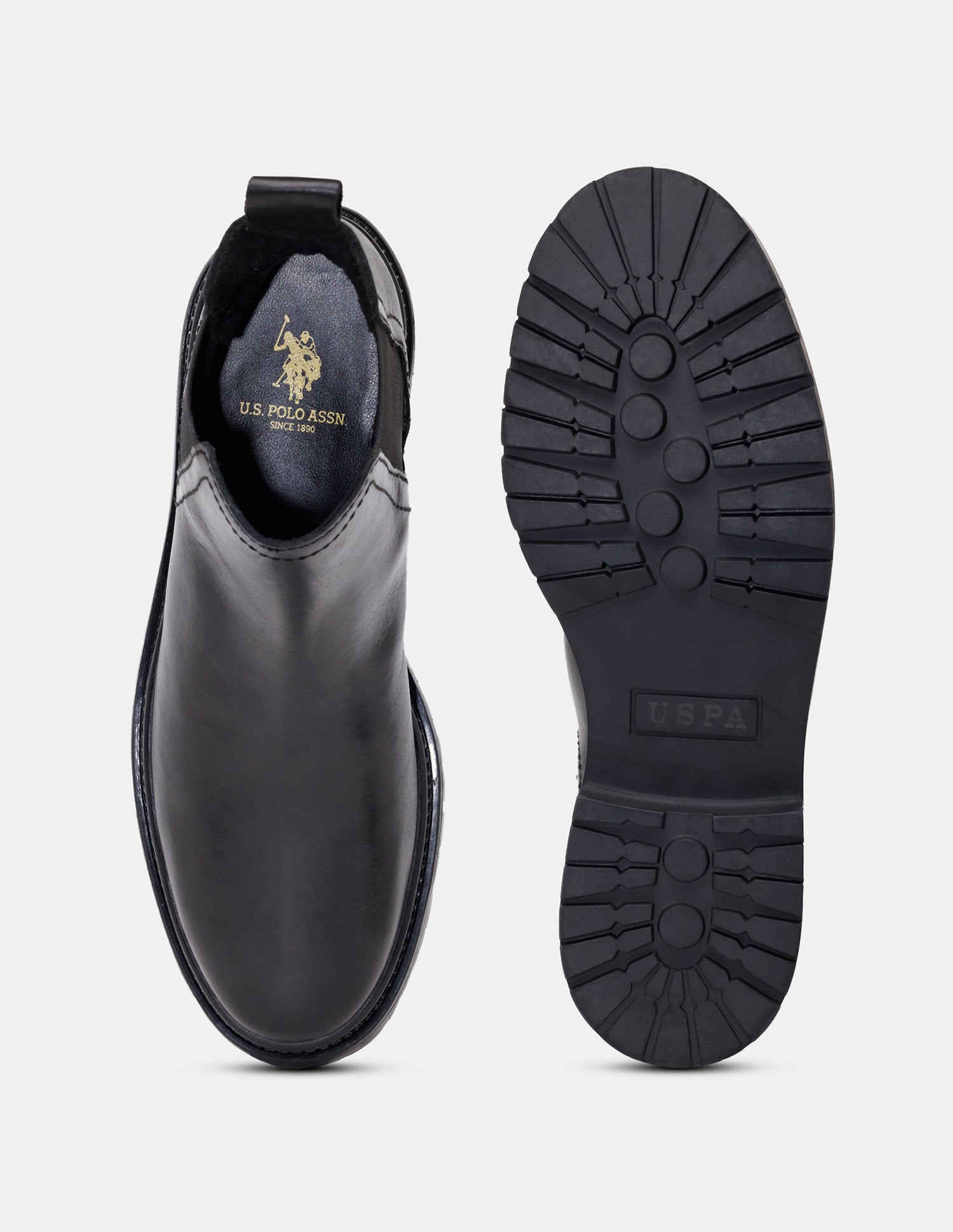 Women Avarin Leather Chelsea Boots Black - U.S. POLO ASSN. | Large