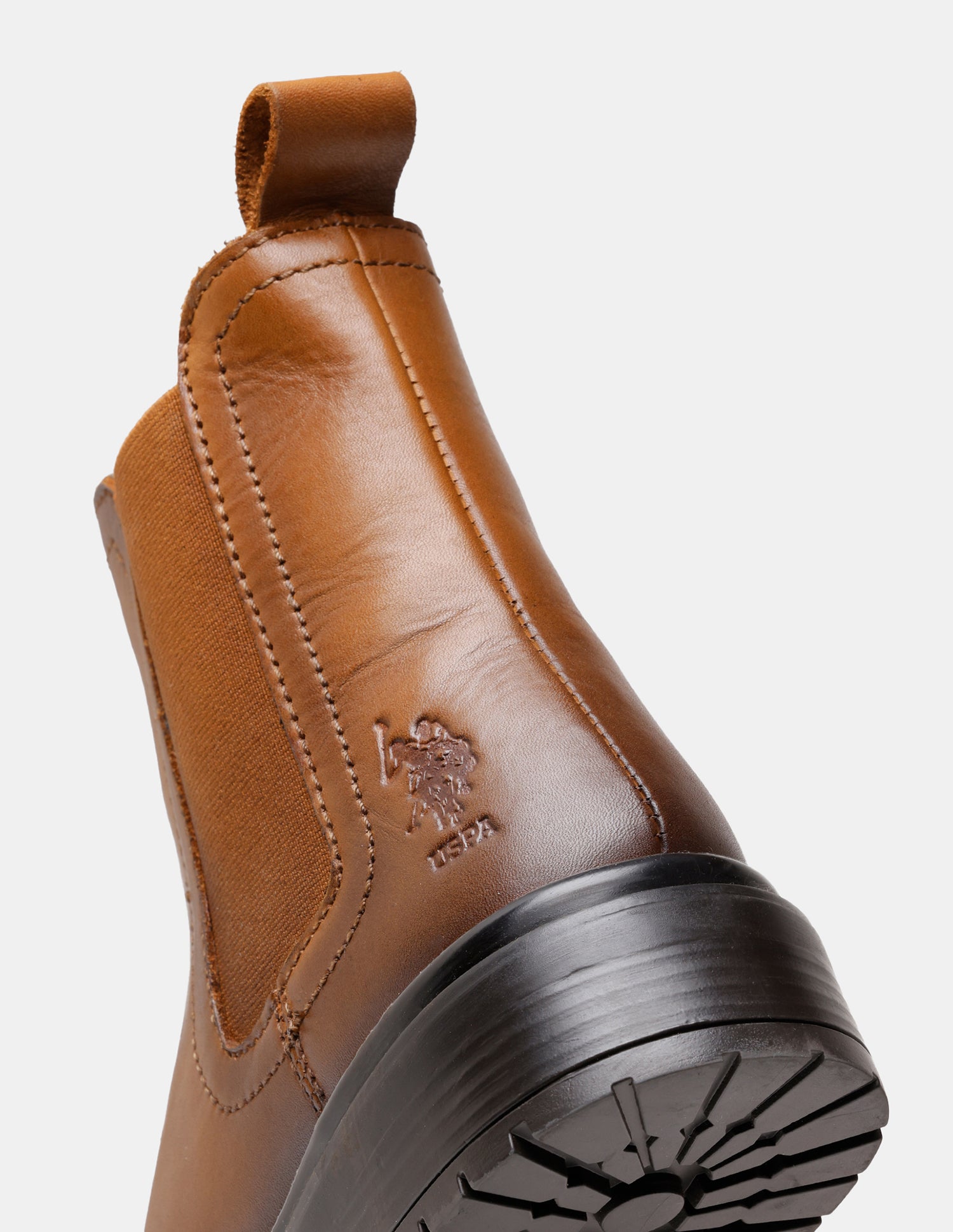 Women Avarin Leather Chelsea Boots Tan - U.S. POLO ASSN. | Large