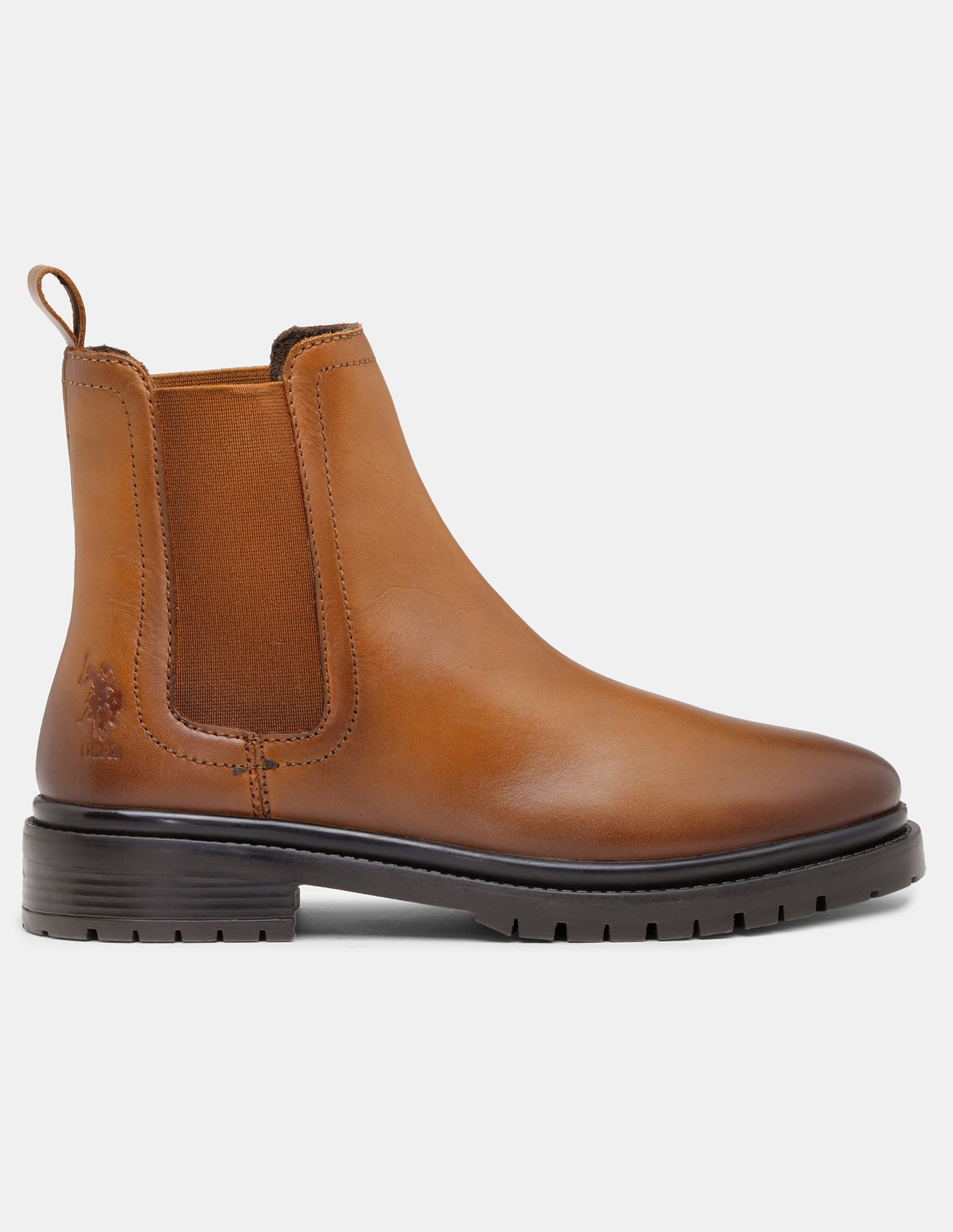 Women Avarin Leather Chelsea Boots Tan - U.S. POLO ASSN. | Large