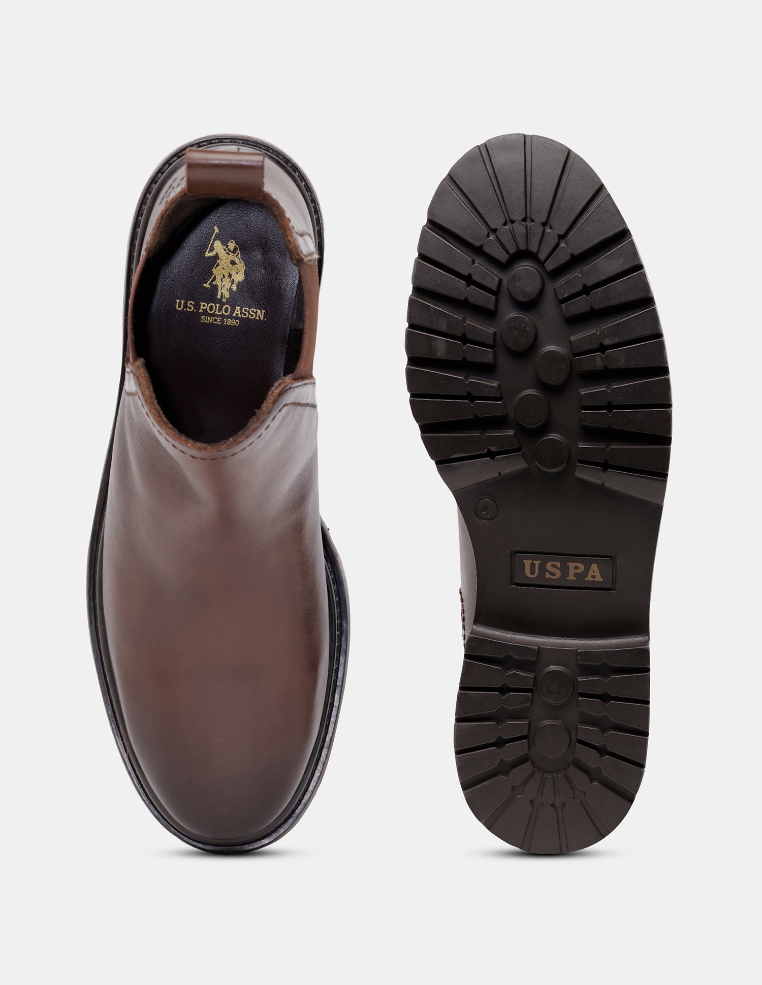 Women Avarin Leather Chelsea Boots Brown - U.S. POLO ASSN. | Large