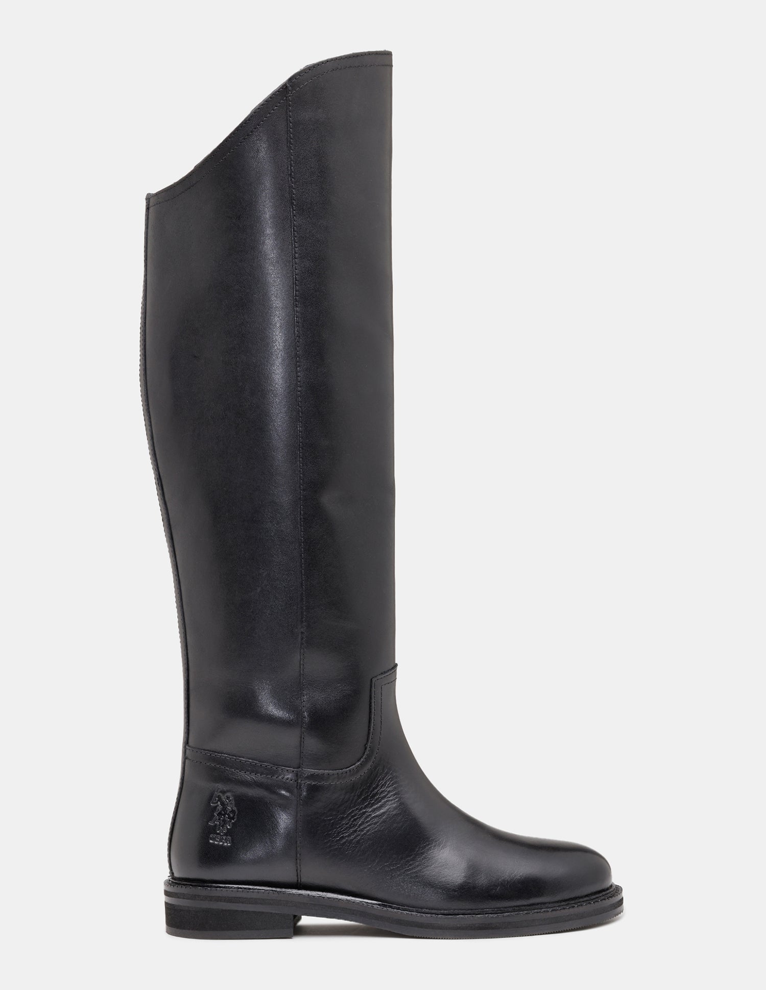 Women Zentha Round Toe Long Boots Black - U.S. POLO ASSN. | Large