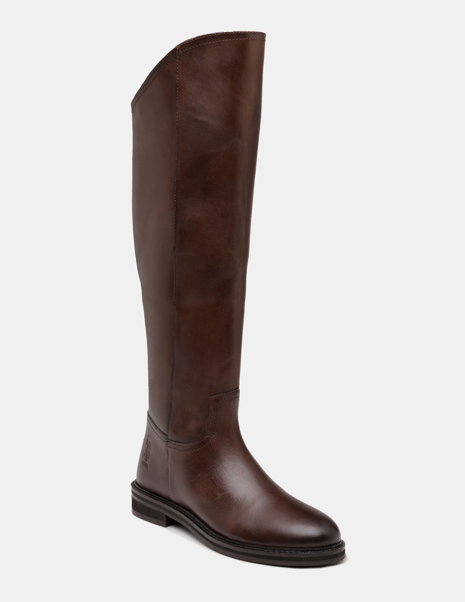 Women Zentha Round Toe Long Boots Brown - U.S. POLO ASSN. | Large