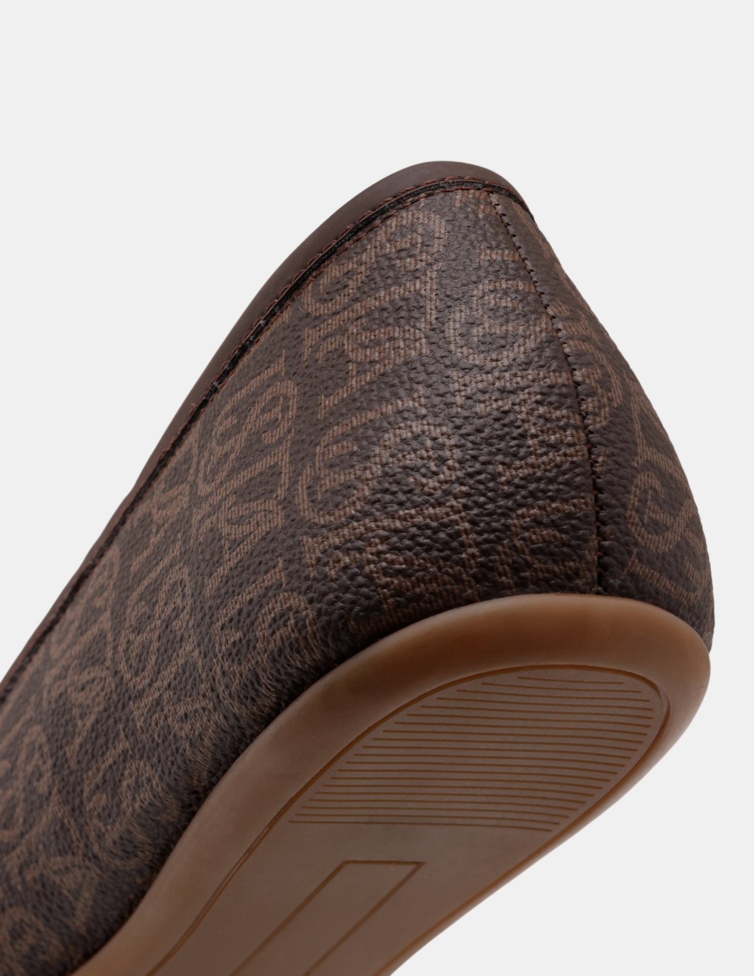 Women Alina 3.0 Monogram Printed Belly Shoes Brown - U.S. POLO ASSN. | Large