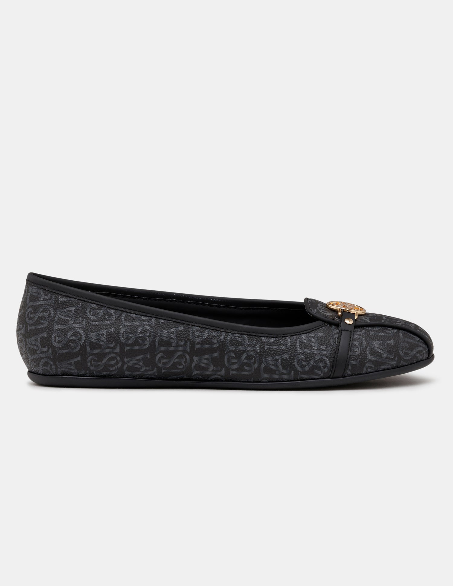 Women Alina 3.0 Monogram Printed Belly Shoes Black - U.S. POLO ASSN. | Large