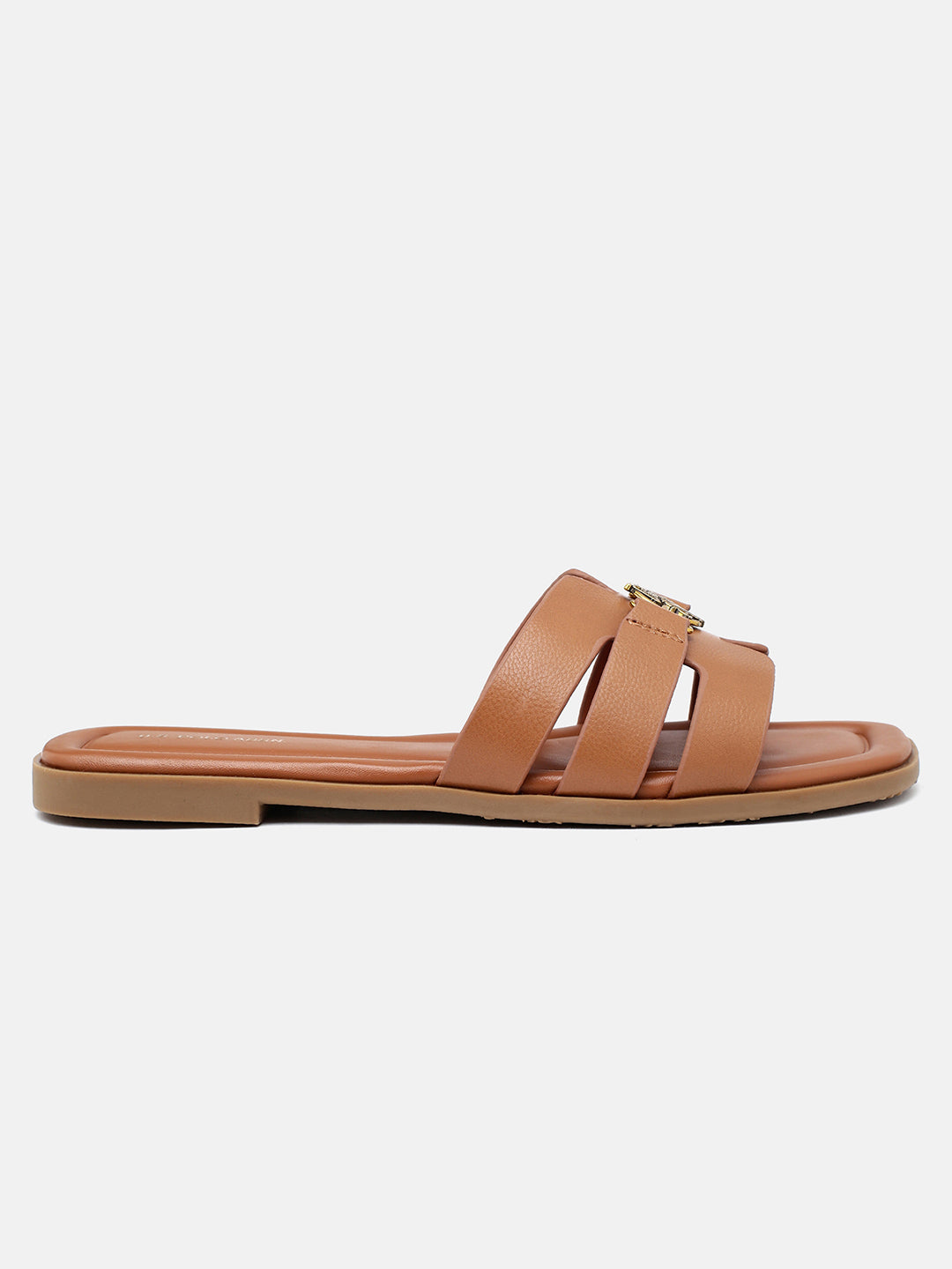 Saphira Gold Hardware Sandals Tan - U.S. Polo Assn. India | Large
