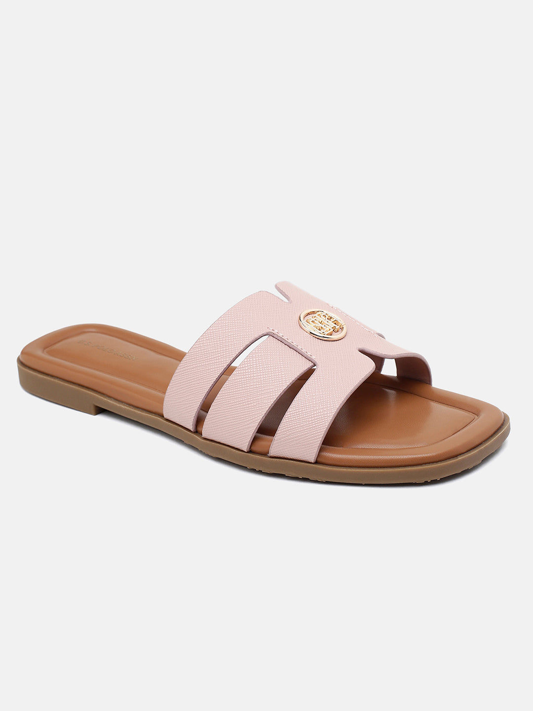 Textured Lucien Sandals Pink - U.S. Polo Assn. India | Large