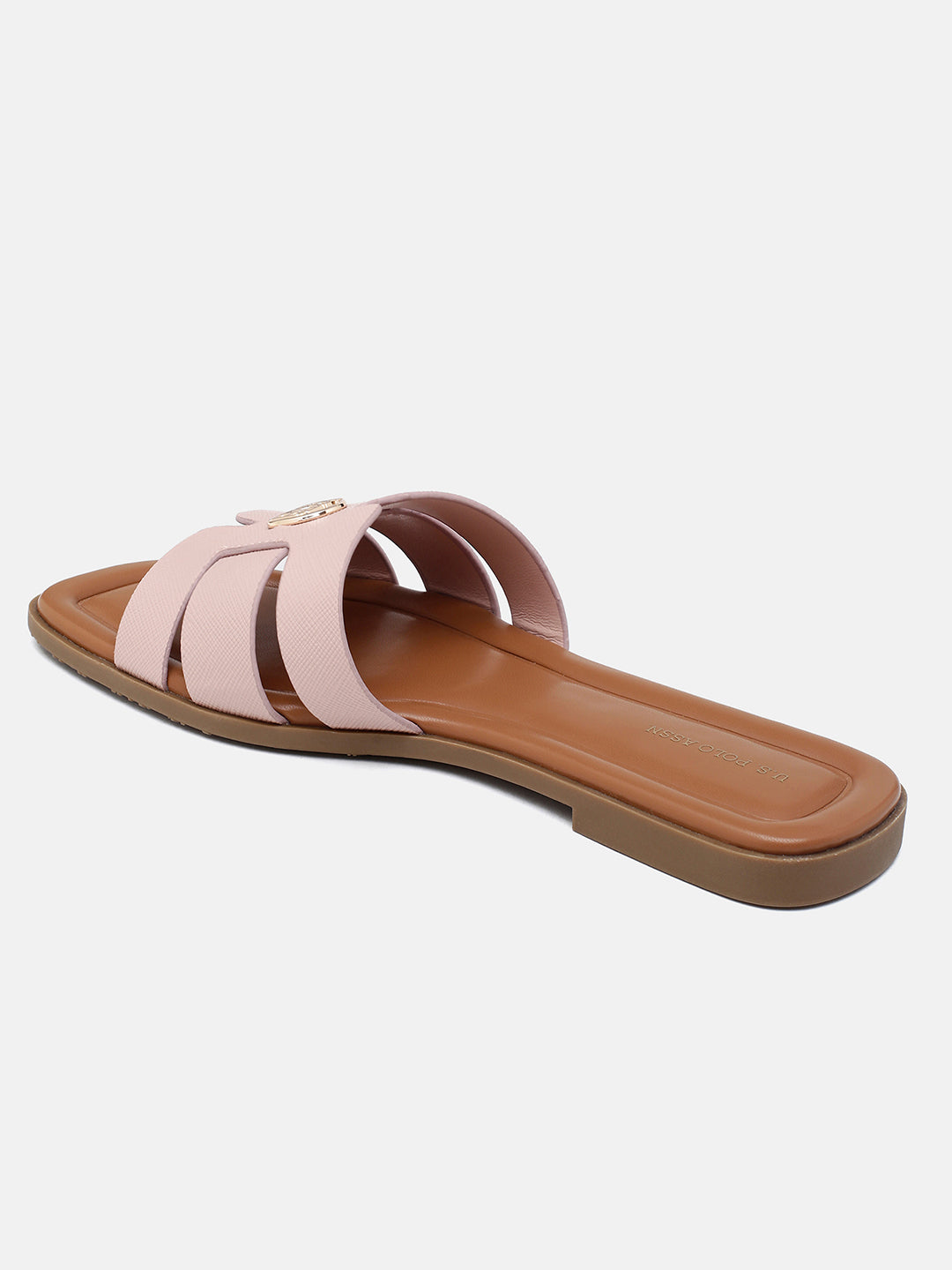 Textured Lucien Sandals Pink - U.S. Polo Assn. India | Large