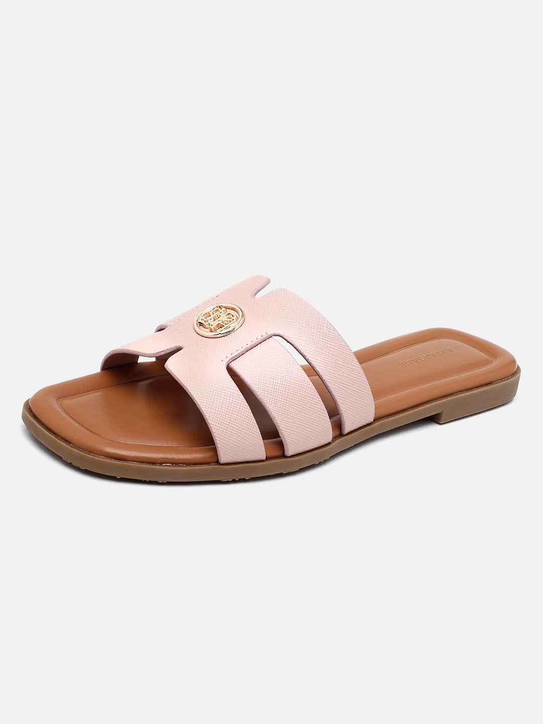 Textured Lucien Sandals Pink - U.S. Polo Assn. India | Large