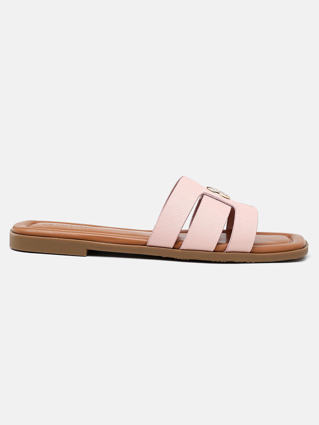 Textured Lucien Sandals Pink - U.S. Polo Assn. India | Large