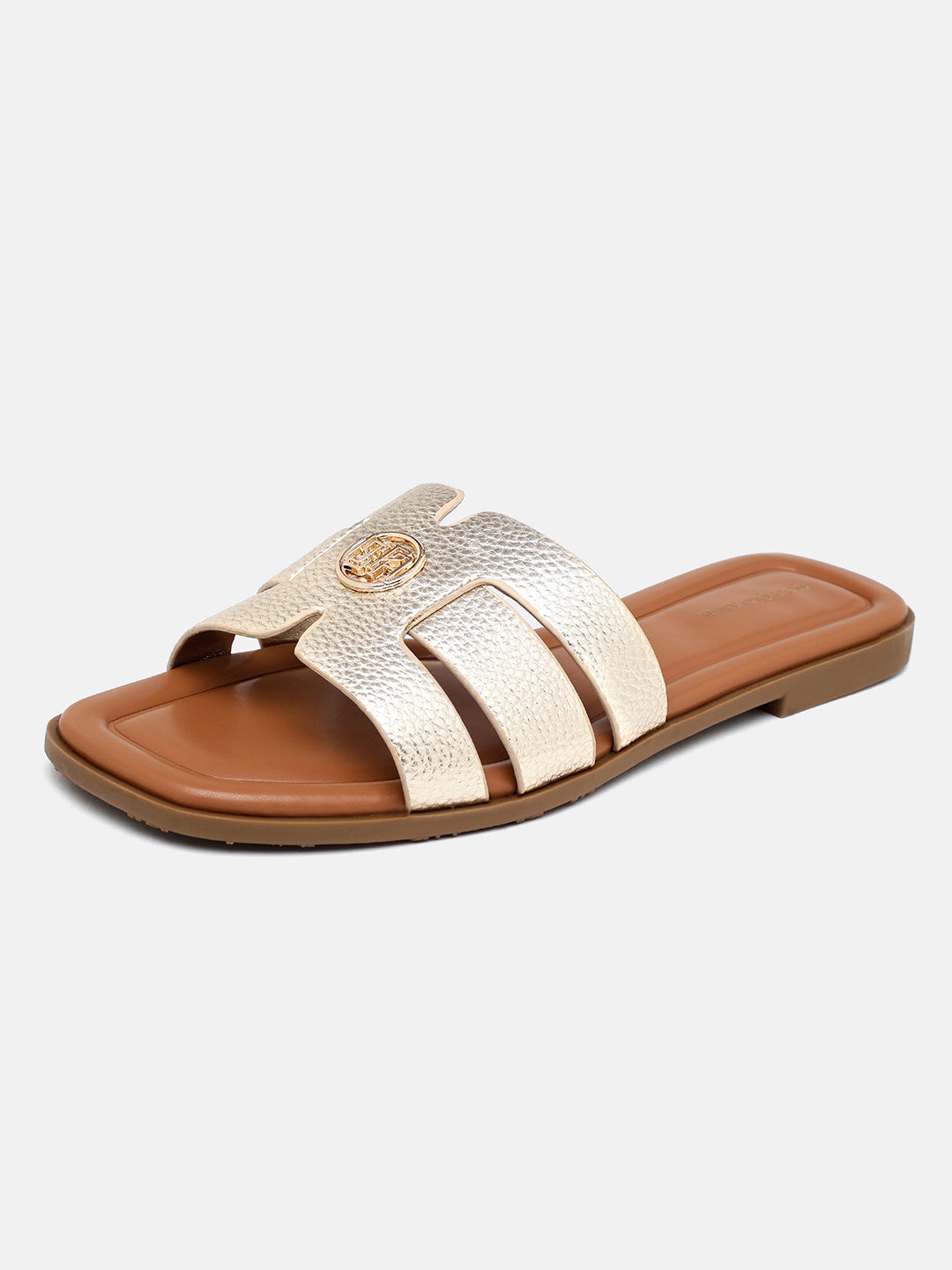 Textured Lucien Sandals Gold - U.S. Polo Assn. India | Large