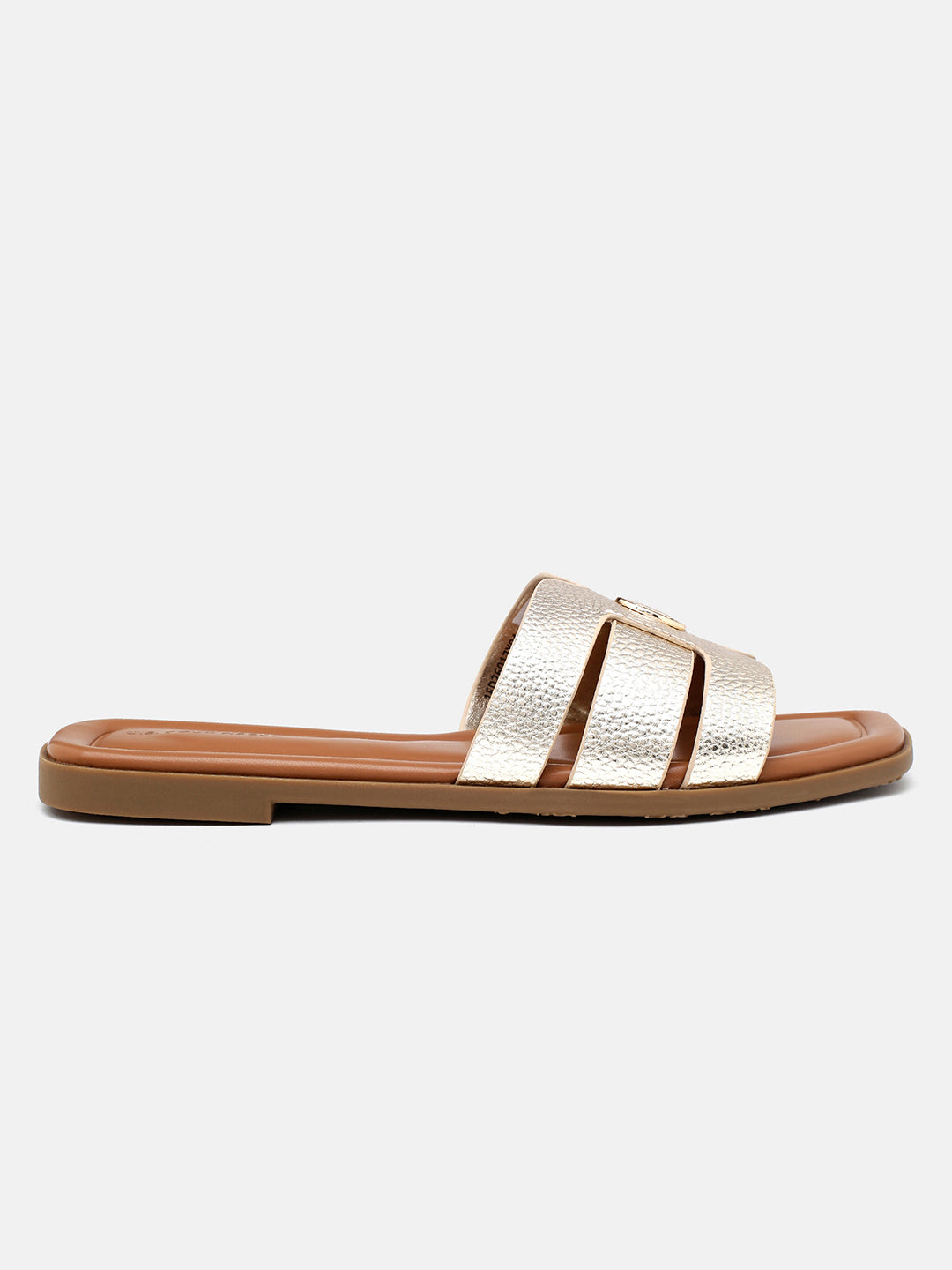 Textured Lucien Sandals Gold - U.S. Polo Assn. India | Large