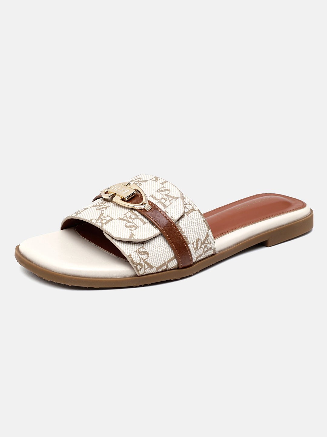Monogram Leandre Sandals Off White - U.S. Polo Assn. India | Large