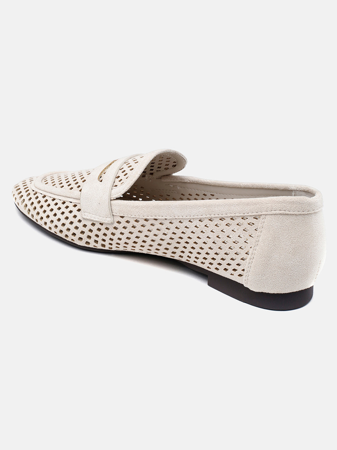 Mesh Textured Outsole Avenoir Loafers Off White - U.S. Polo Assn. India | Large