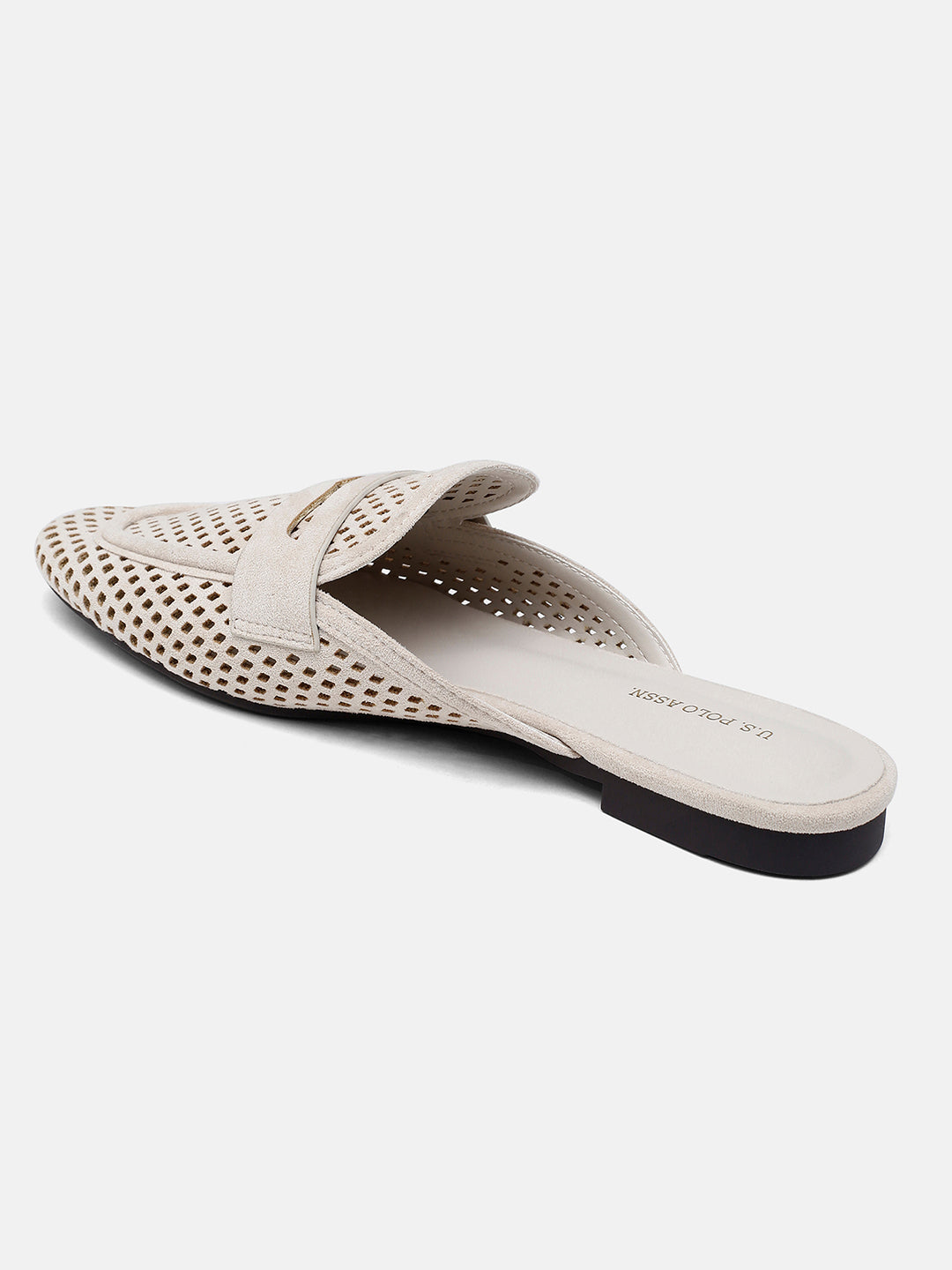 Rivane Mule With Mesh Textured Outsole Off White - U.S. Polo Assn. India | Large