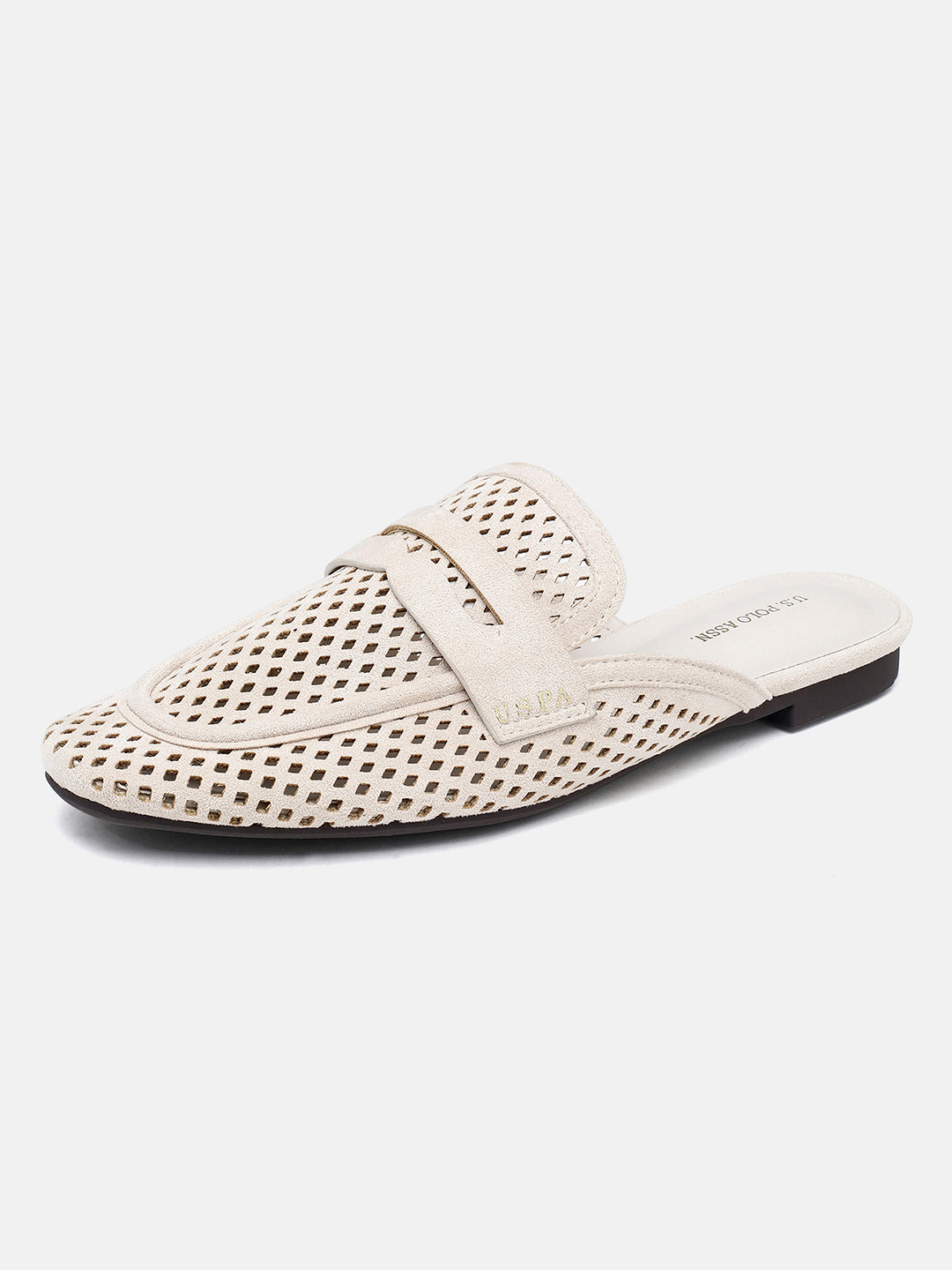 Rivane Mule With Mesh Textured Outsole Off White - U.S. Polo Assn. India | Large