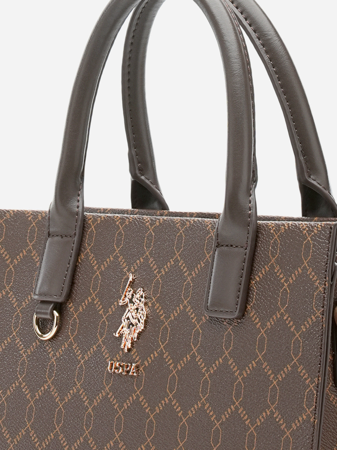 Scarlet 2.0 Monogram Tote Bag Brown - U.S. Polo Assn. India | Large