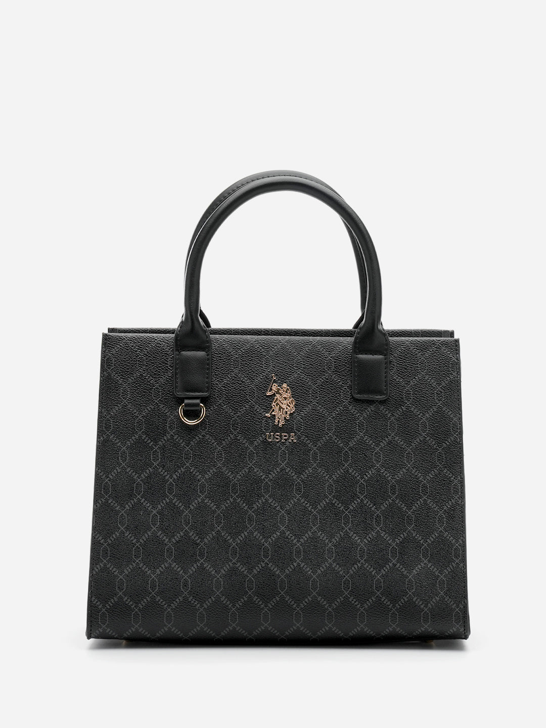 Scarlet 2.0 Monogram Tote Bag Black - U.S. Polo Assn. India | Large