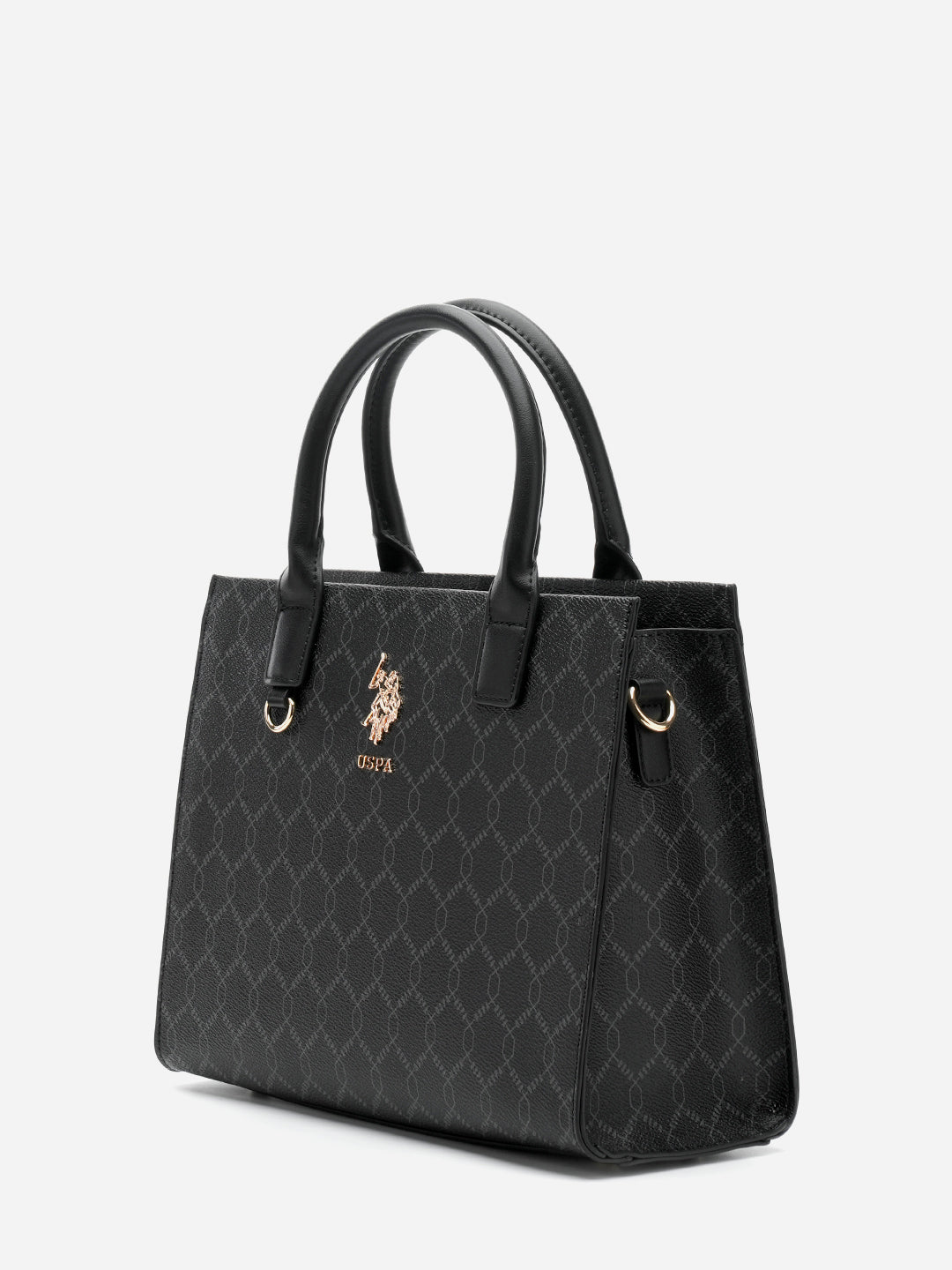 Scarlet 2.0 Monogram Tote Bag Black - U.S. Polo Assn. India | Large
