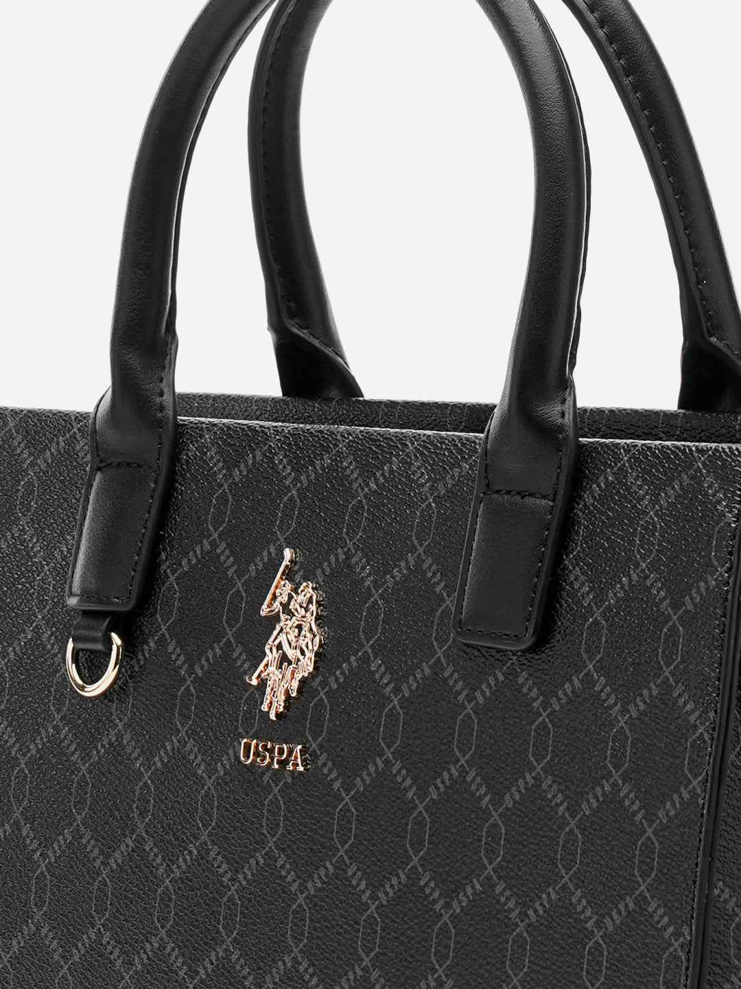 Scarlet 2.0 Monogram Tote Bag Black - U.S. Polo Assn. India | Large