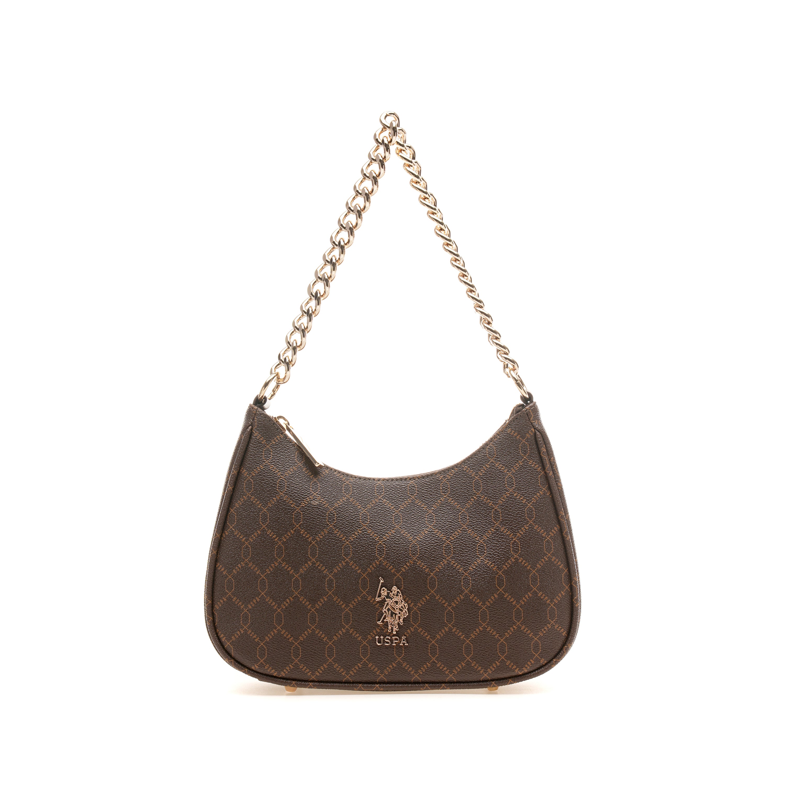 Kali 2.0 Monogram Crossbody Bag Brown - U.S. Polo Assn. India | Large