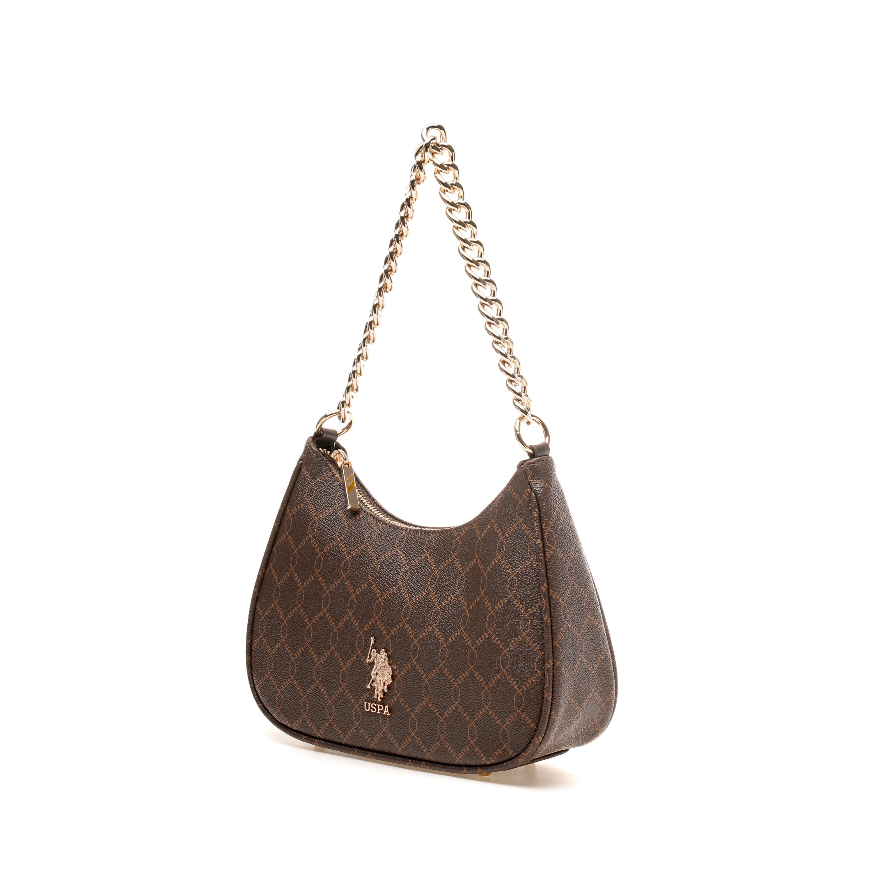 Kali 2.0 Monogram Crossbody Bag Brown - U.S. Polo Assn. India | Large