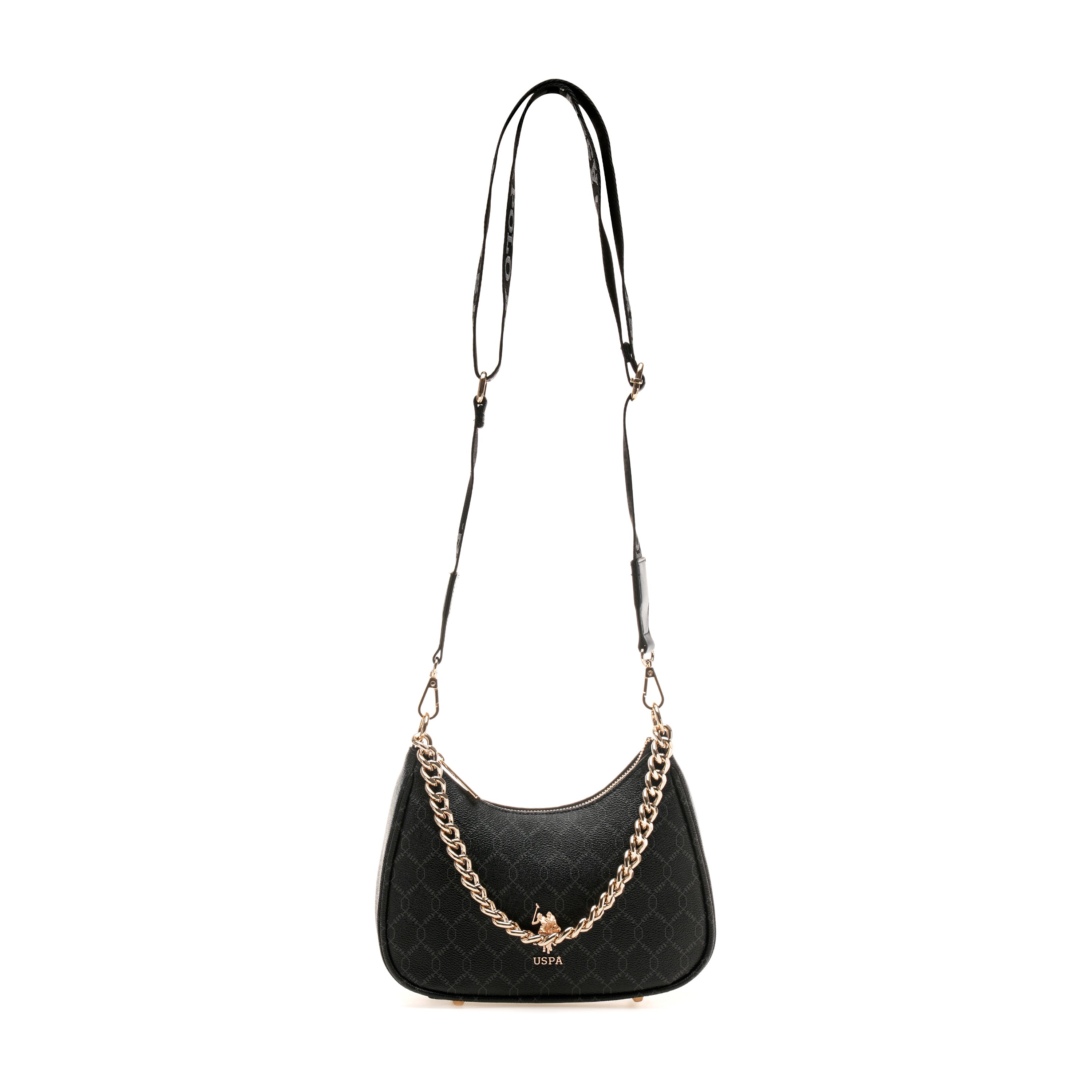 Kali 2.0 Monogram Crossbody Bag Black - U.S. Polo Assn. India | Large