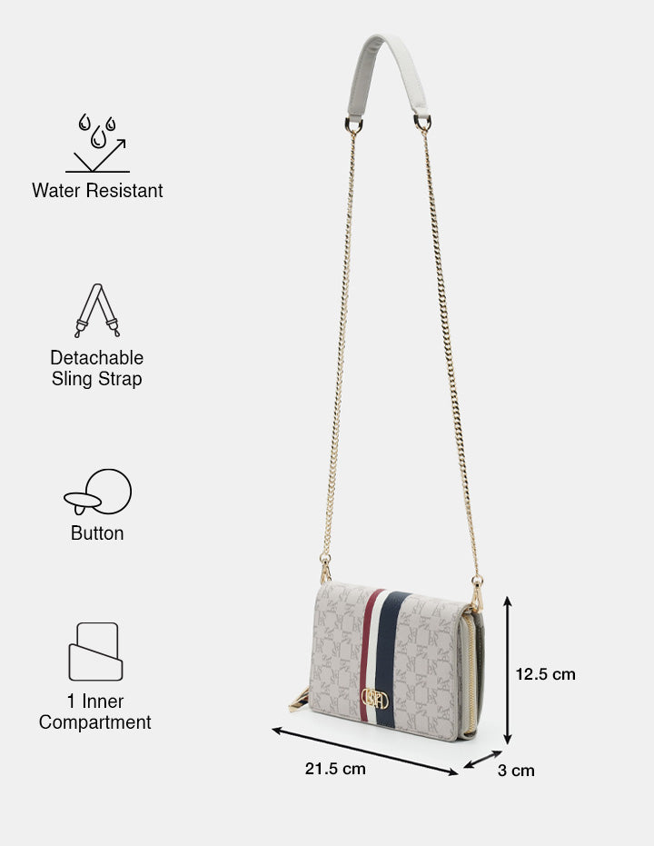 Katniss Cross Body Bag Off White - U.S. Polo Assn. India | Large
