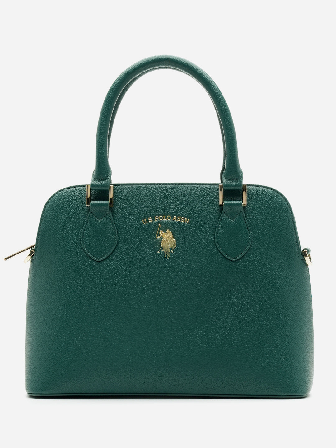 Beth 2.0 Monogram Dome Handbag Green - U.S. Polo Assn. India | Large