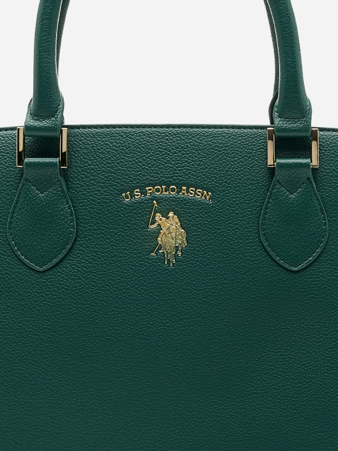 Beth 2.0 Monogram Dome Handbag Green - U.S. Polo Assn. India | Large
