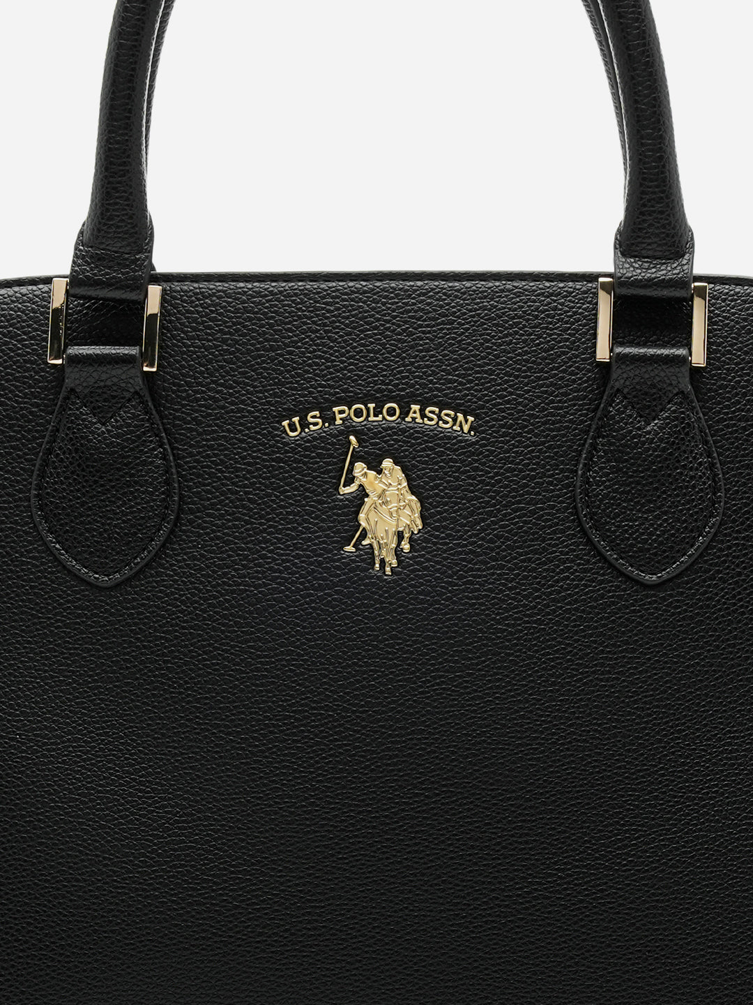 Beth 2.0 Monogram Dome Handbag Black - U.S. Polo Assn. India | Large