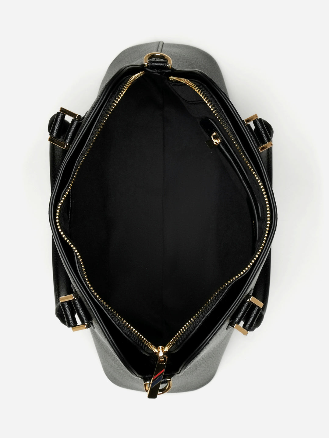 Beth 2.0 Monogram Dome Handbag Black - U.S. Polo Assn. India | Large