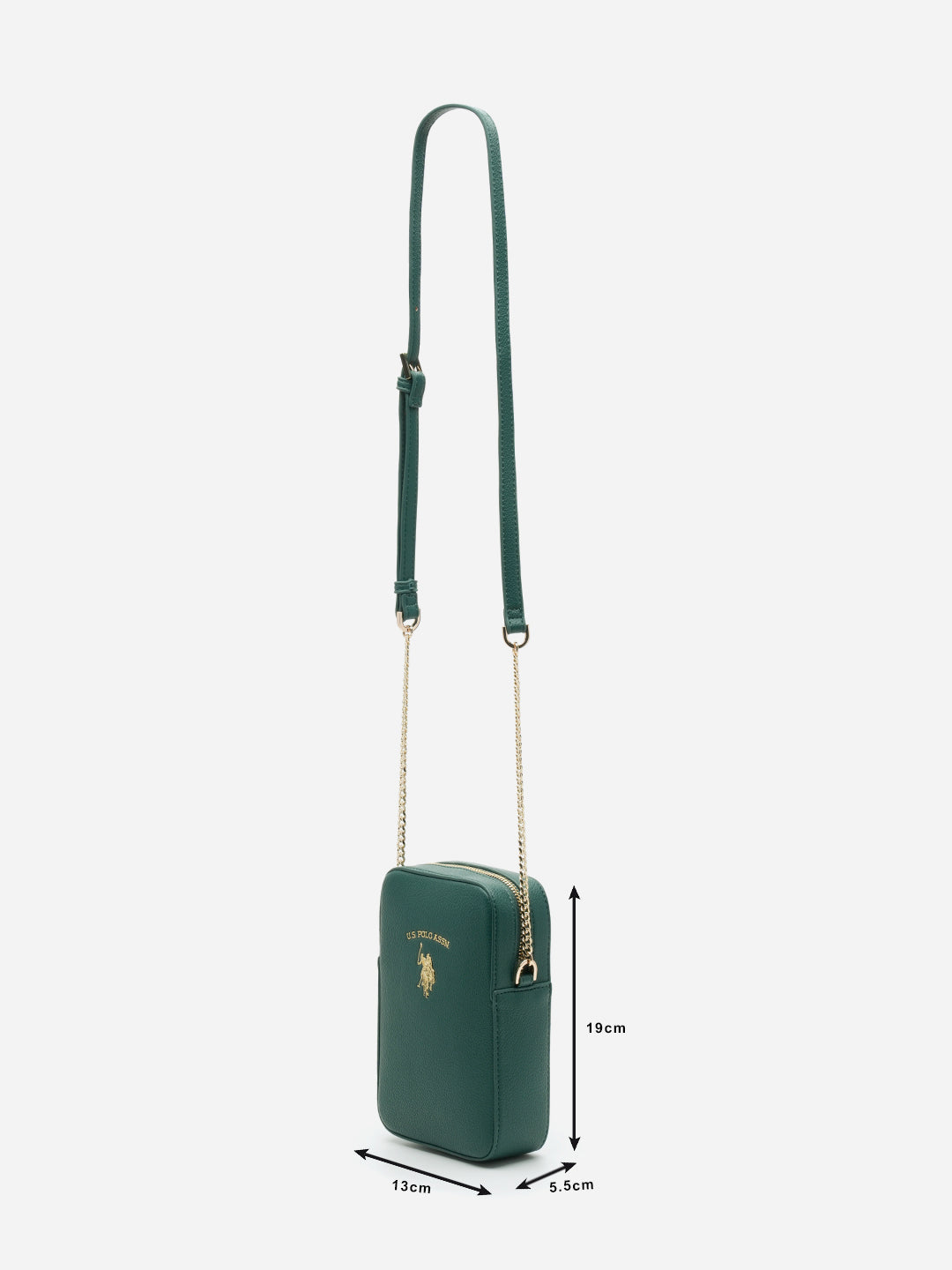 Adjustable Strap Hannah 2.0 Crossbody Bag Green - U.S. Polo Assn. India | Large