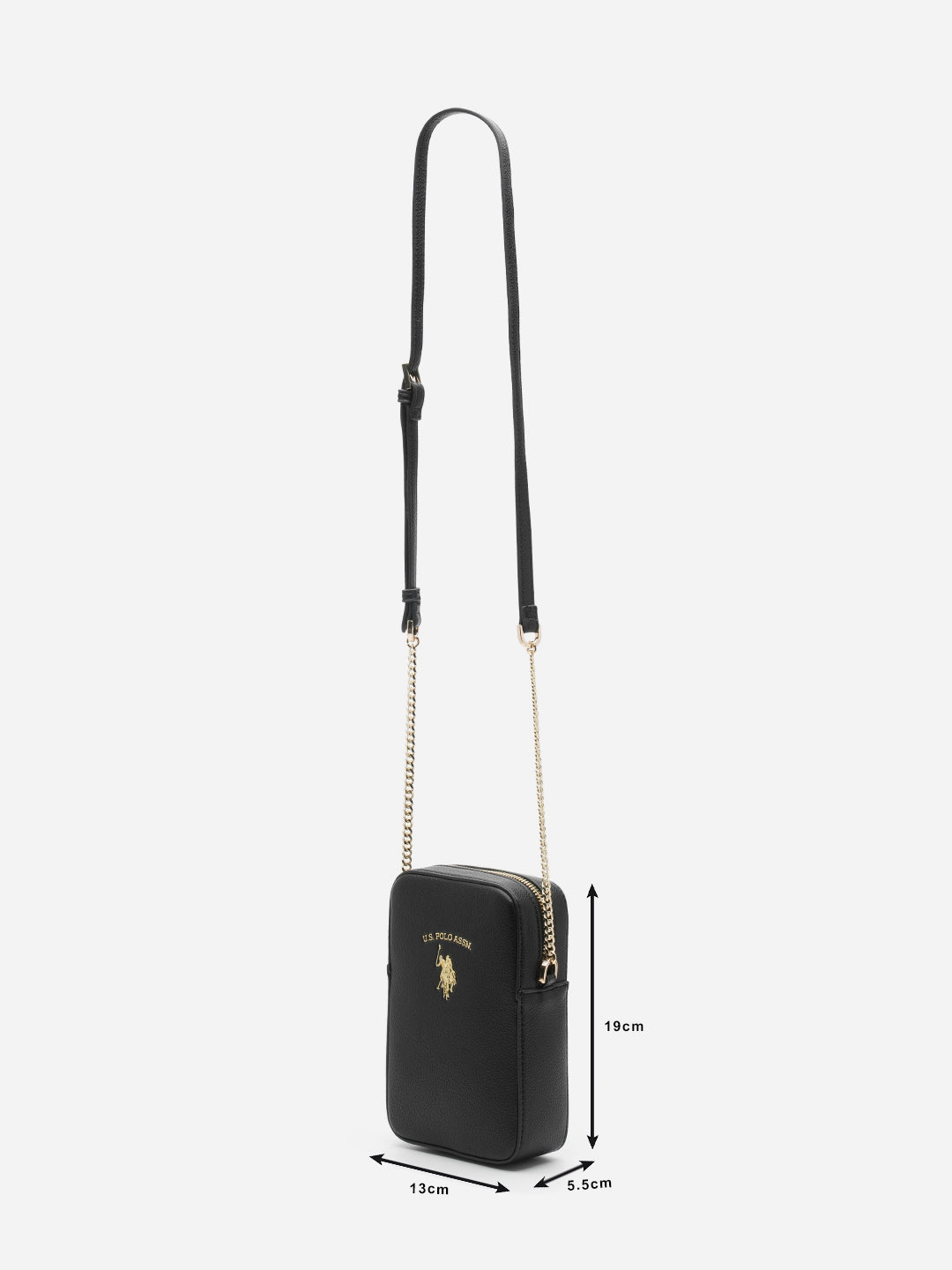 Adjustable Strap Hannah 2.0 Crossbody Bag Black - U.S. Polo Assn. India | Large