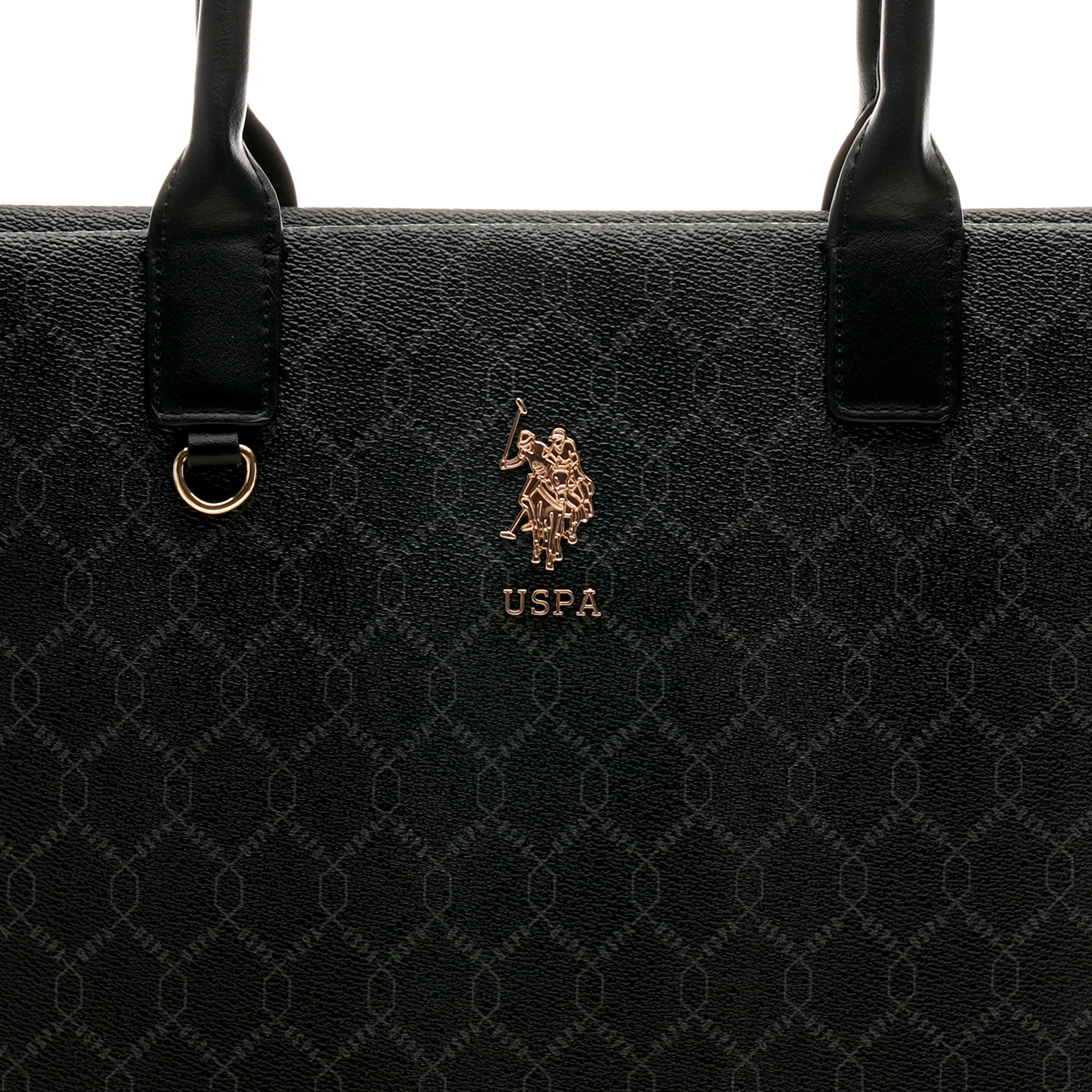Madison 2.0 Monogram Tote Bag Black - U.S. Polo Assn. India | Large
